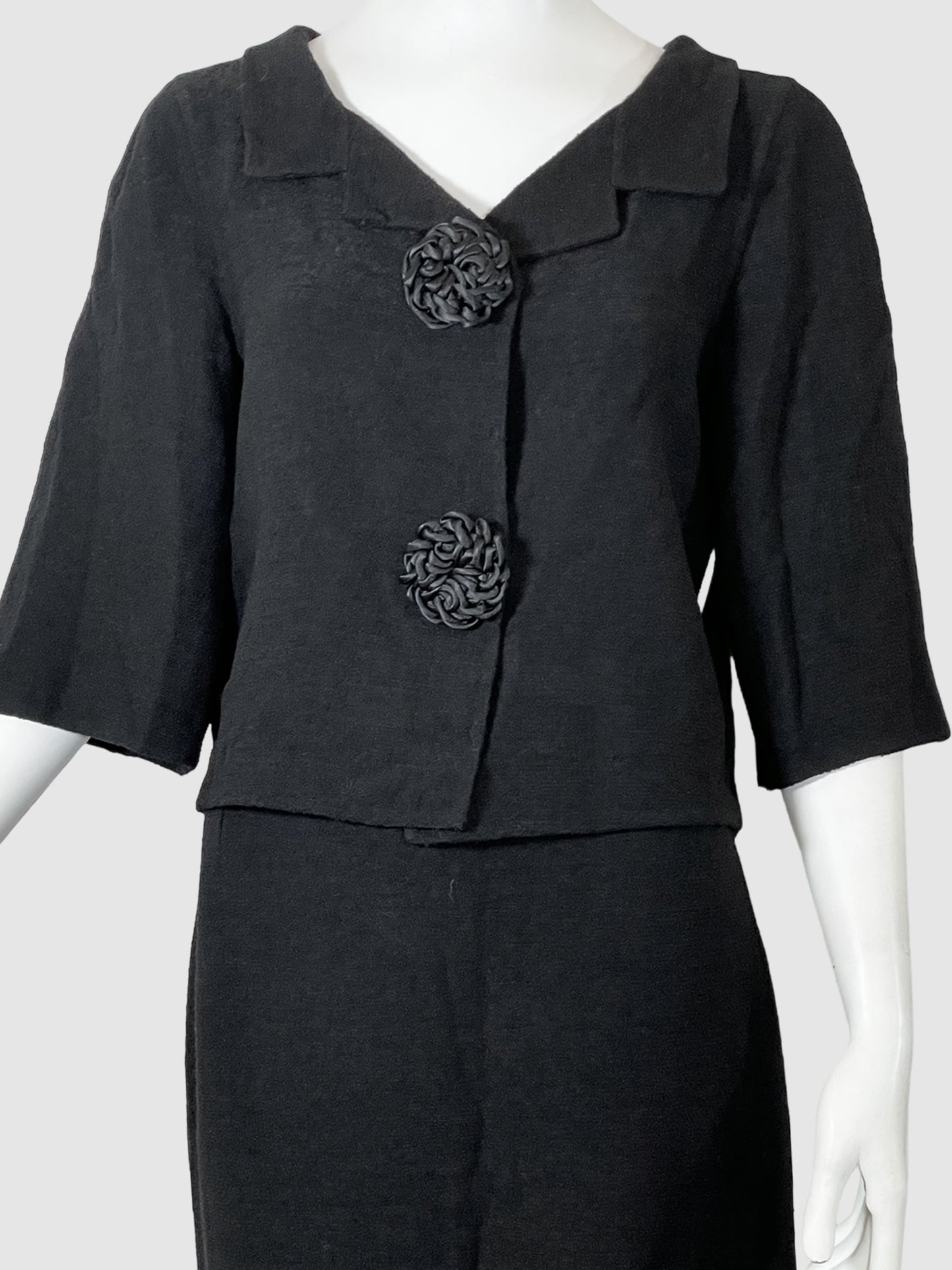 Oscar de la Renta Wool 2-Piece Set - Size 8