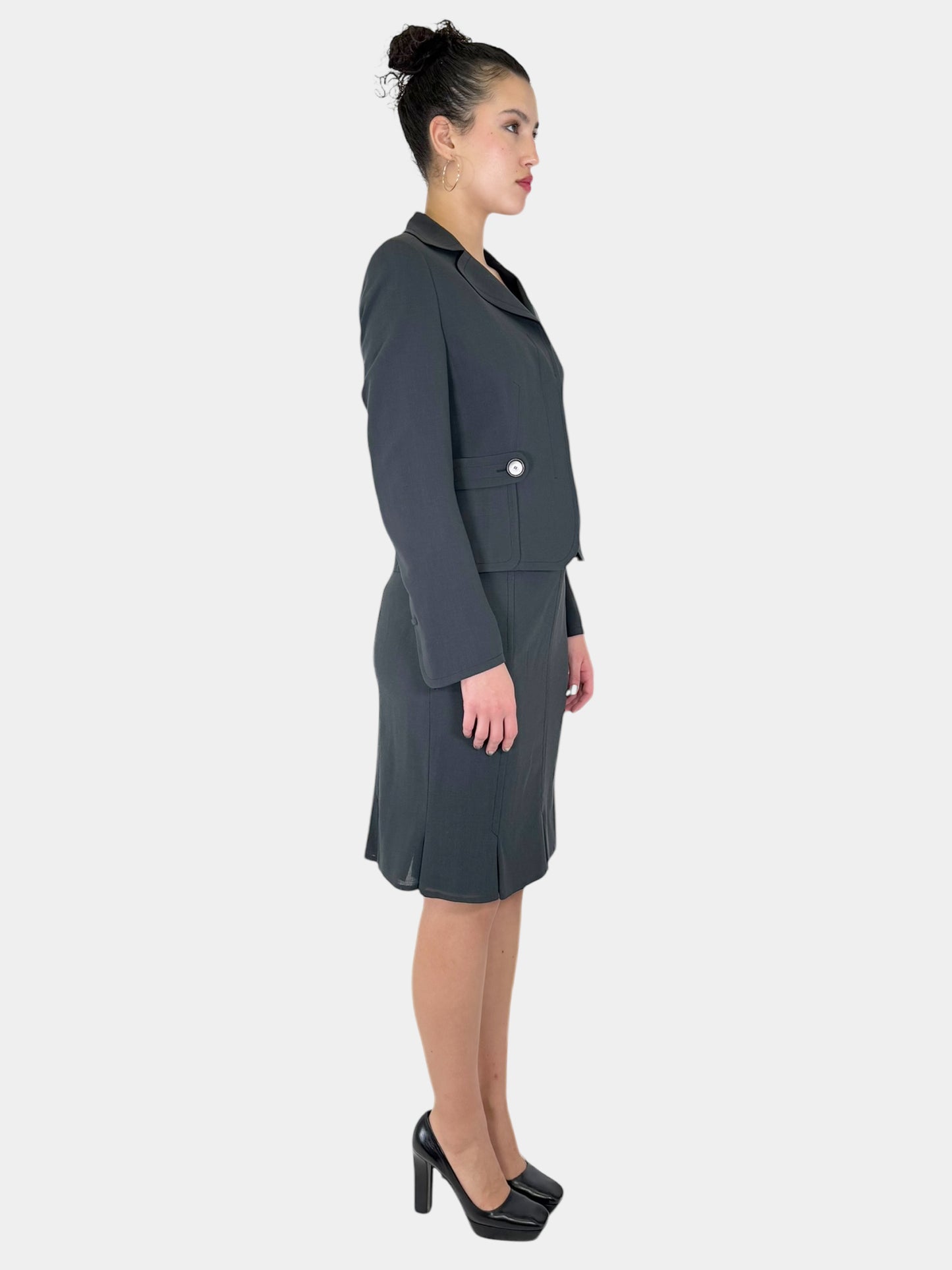 Wool Vertical Stitch 2-Piece Set - Size 8