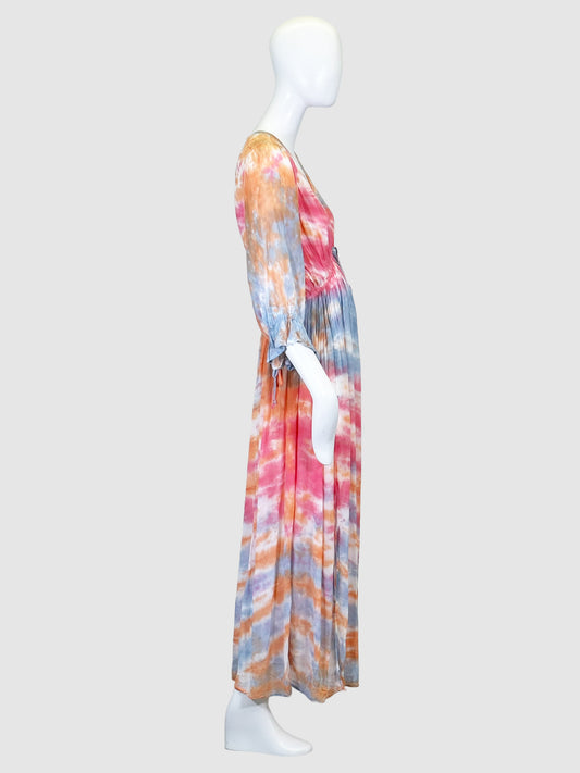 Young & Fabulous & Broke Tie-Dye Maxi Dress - Size S