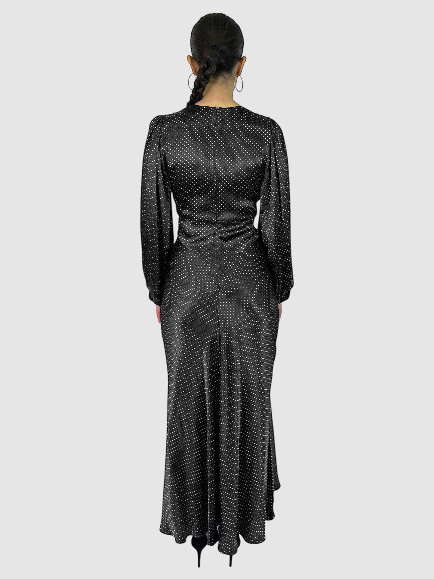 Polka Dotted Cameron Maxi Dress - Size 36