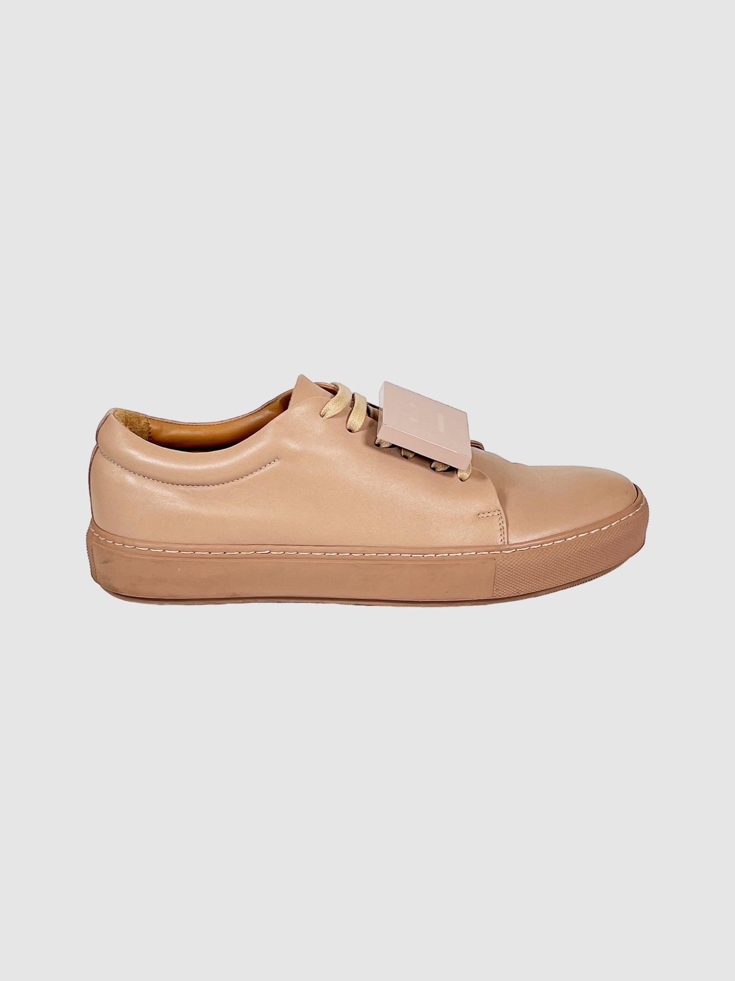 Leather Low Top Sneakers - Size 40