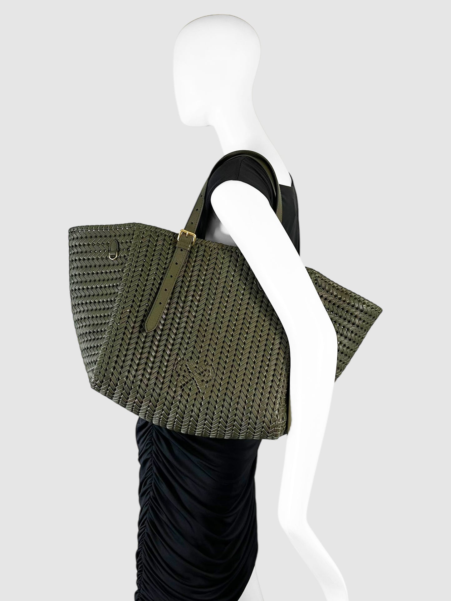 Woven Leather Neeson Tote