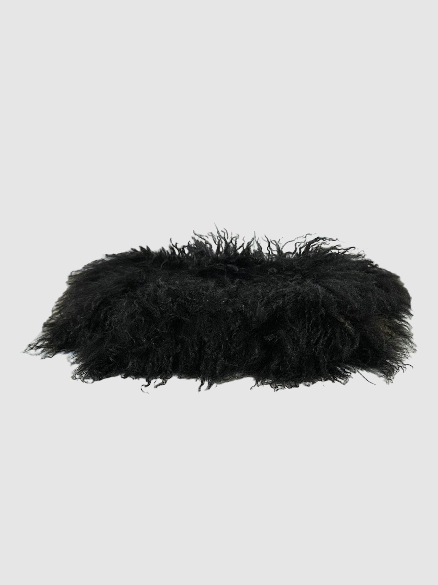 Aqua Madonna Lamb Fur Shoulder Bag