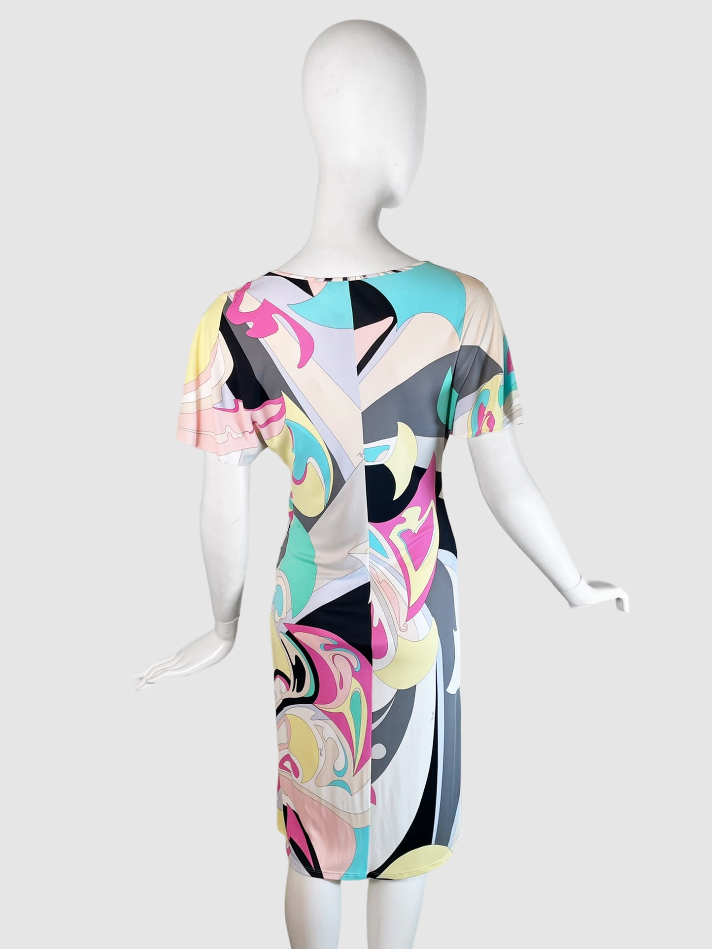 Signature Print Wrap-Like Dress - Size 44
