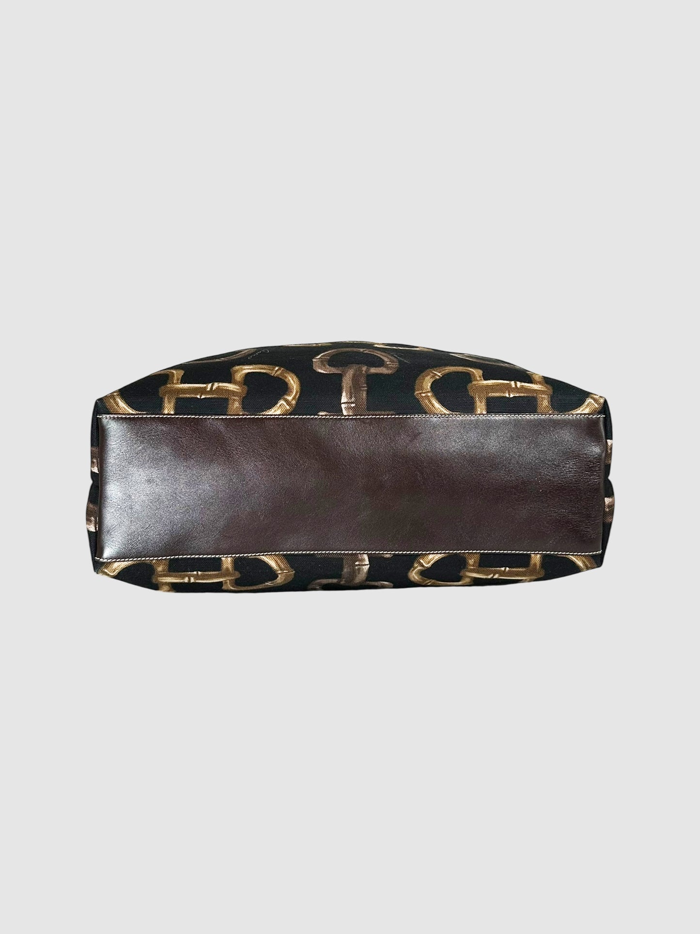 Horsebit Print Tote