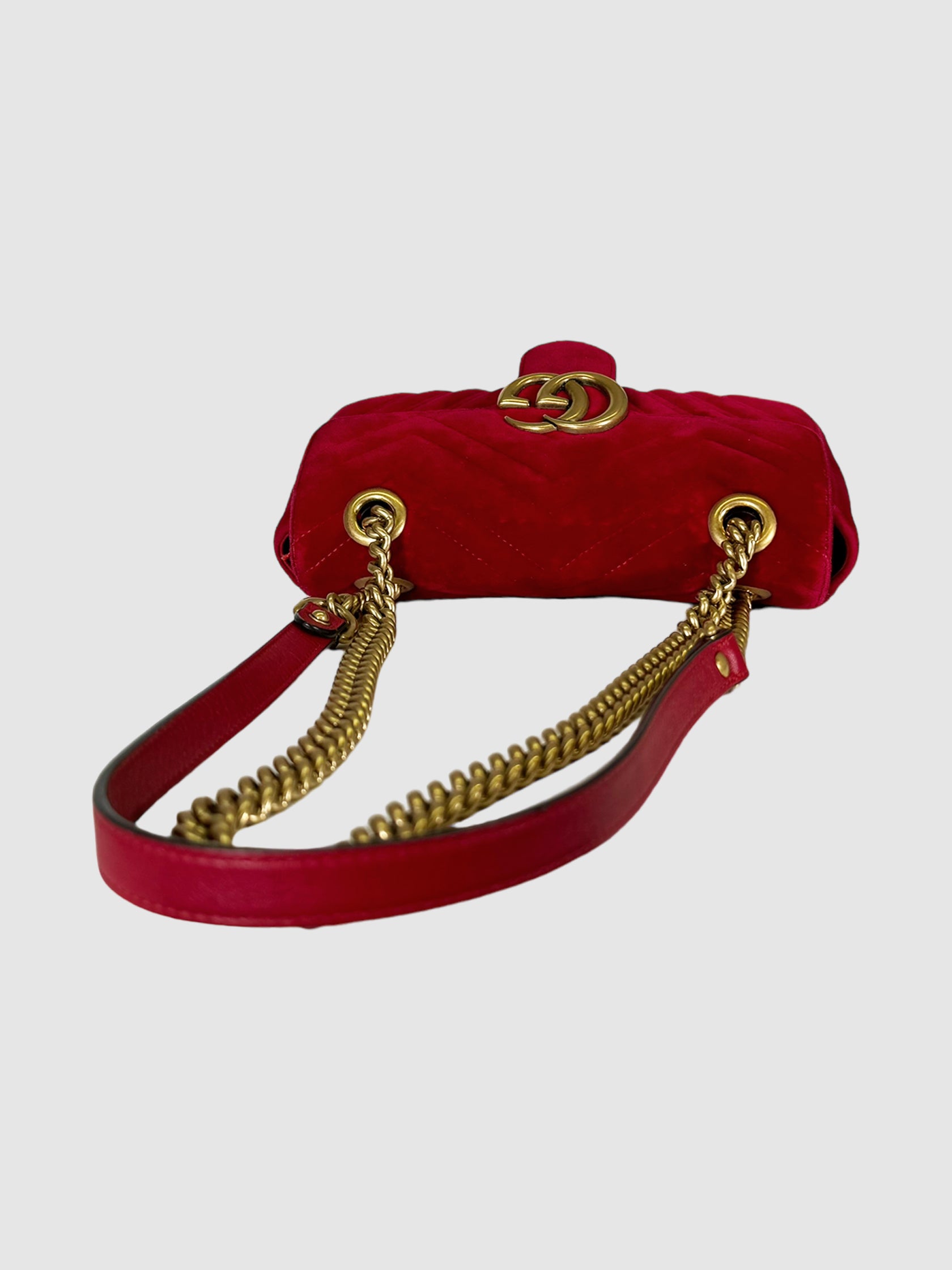 Velvet Matelasse GG Marmont Bag