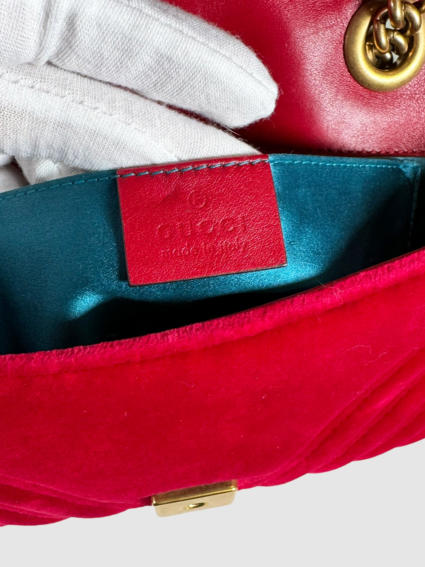Velvet Matelasse GG Marmont Bag