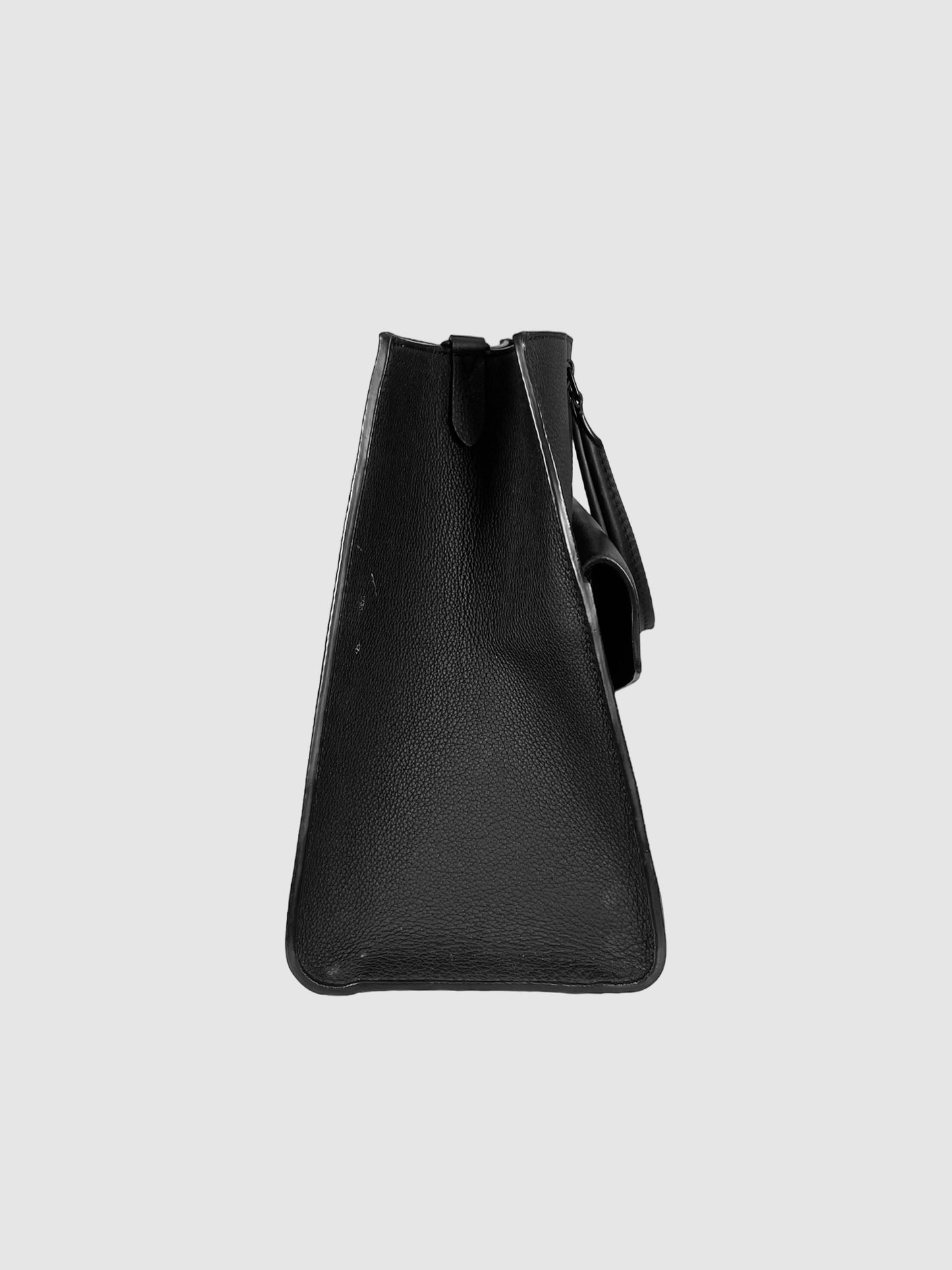 Lockme Leather Tote Bag