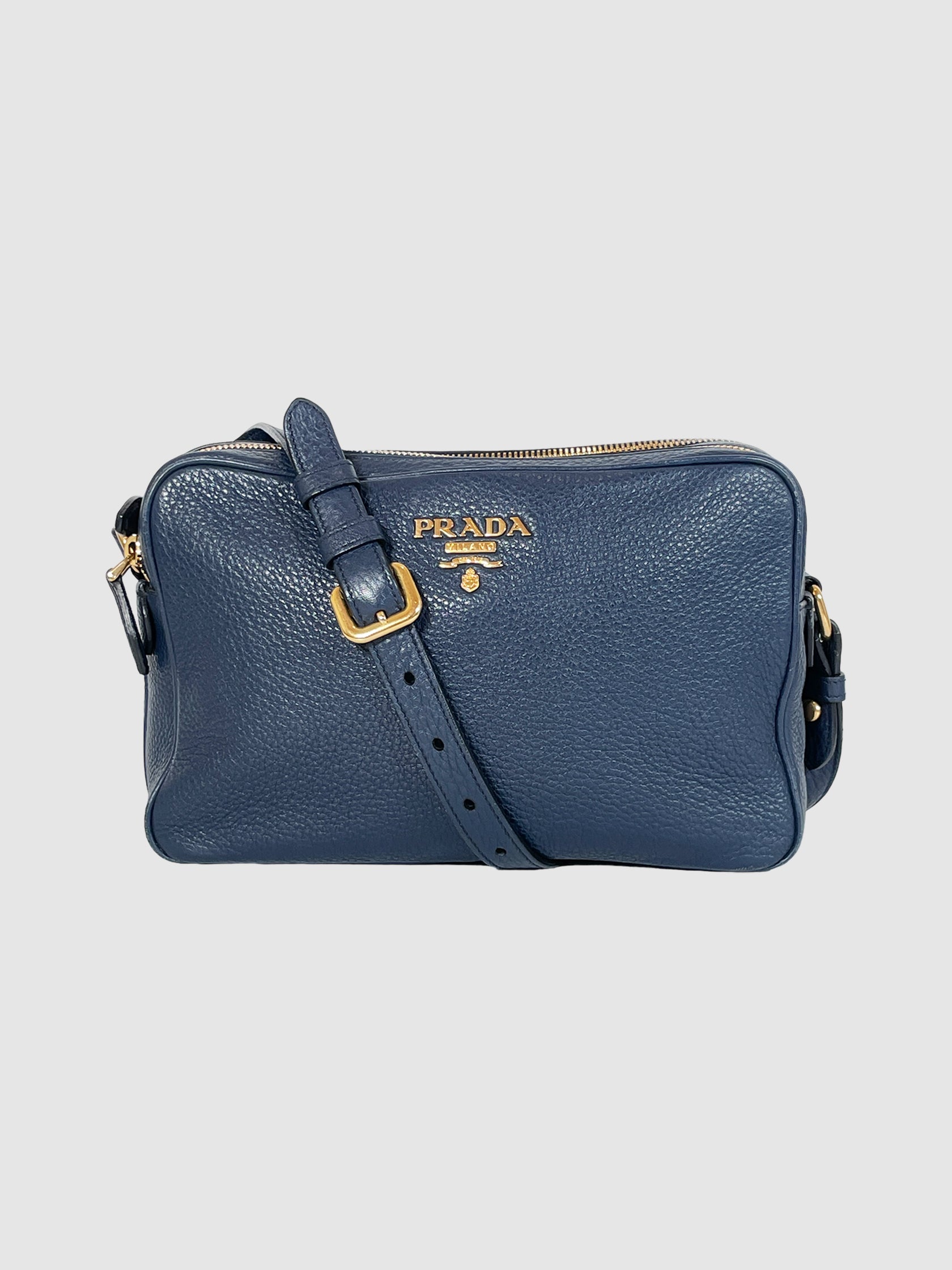 Prada Vitello Daino Double Zip Camera Bag