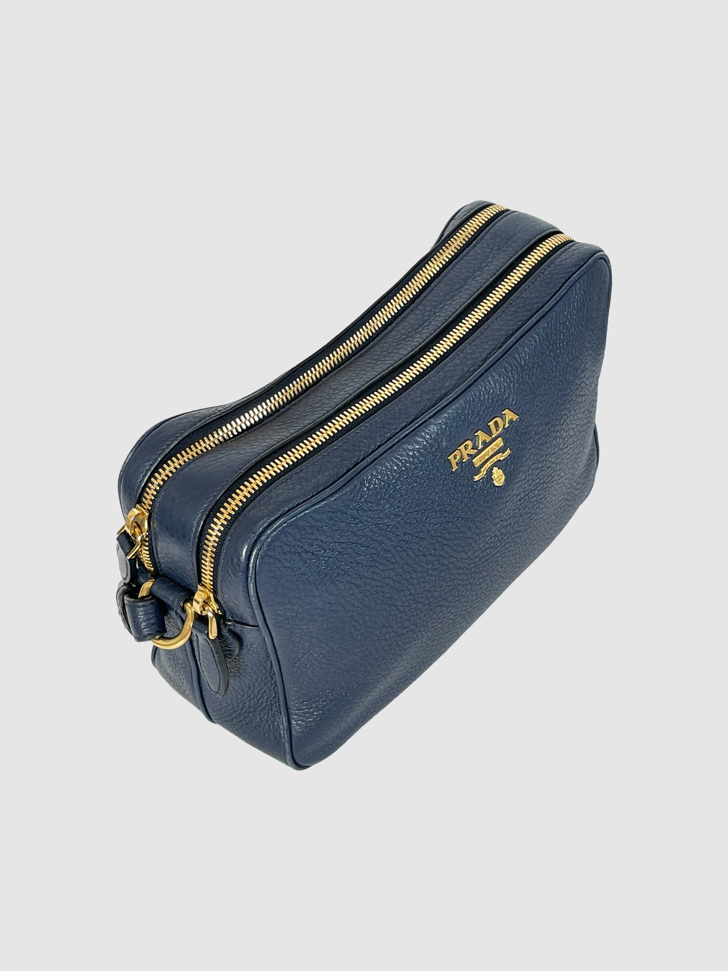 Vitello Daino Double Zip Camera Bag