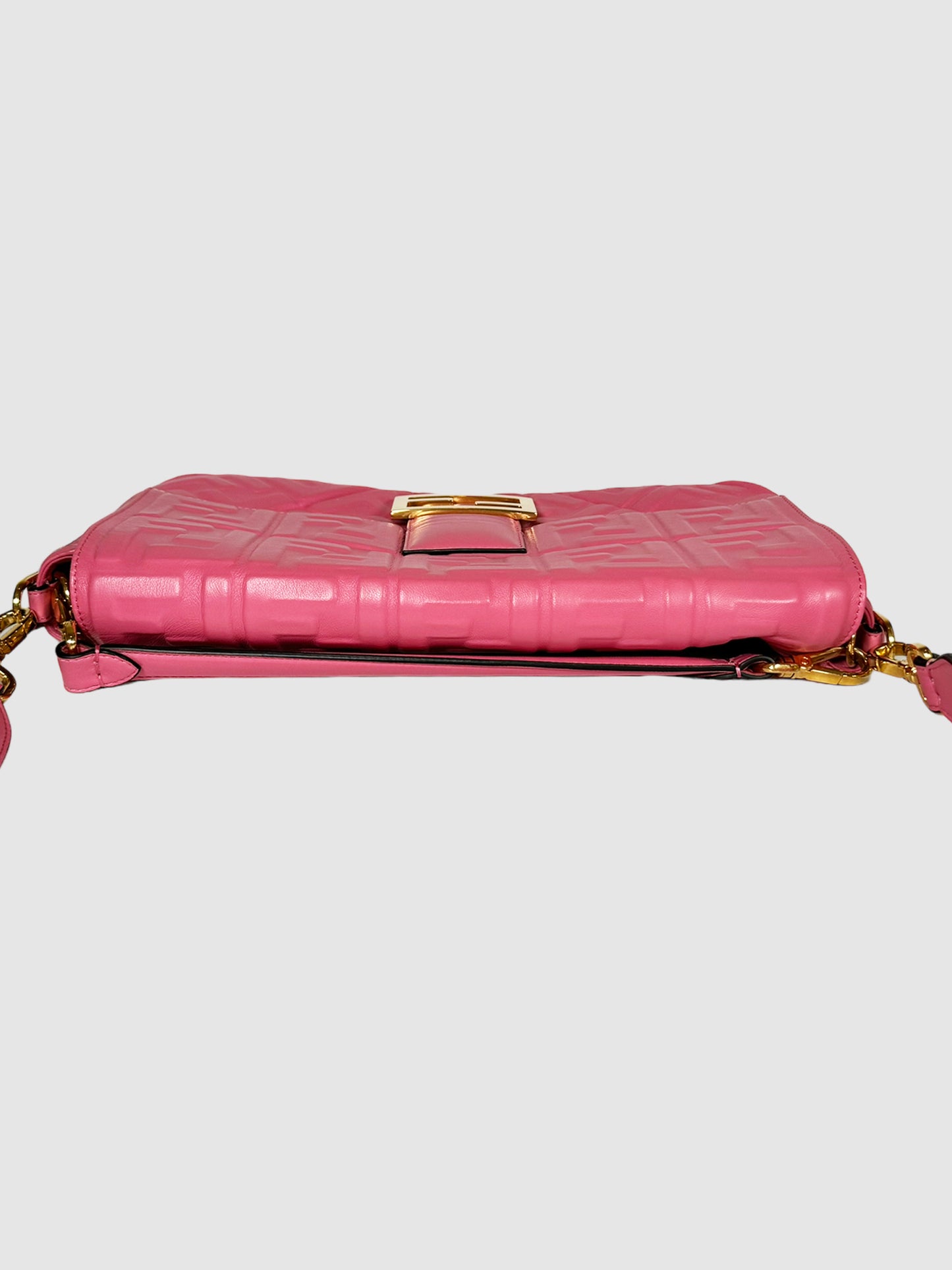 Leather Nappa FF Baguette Bag
