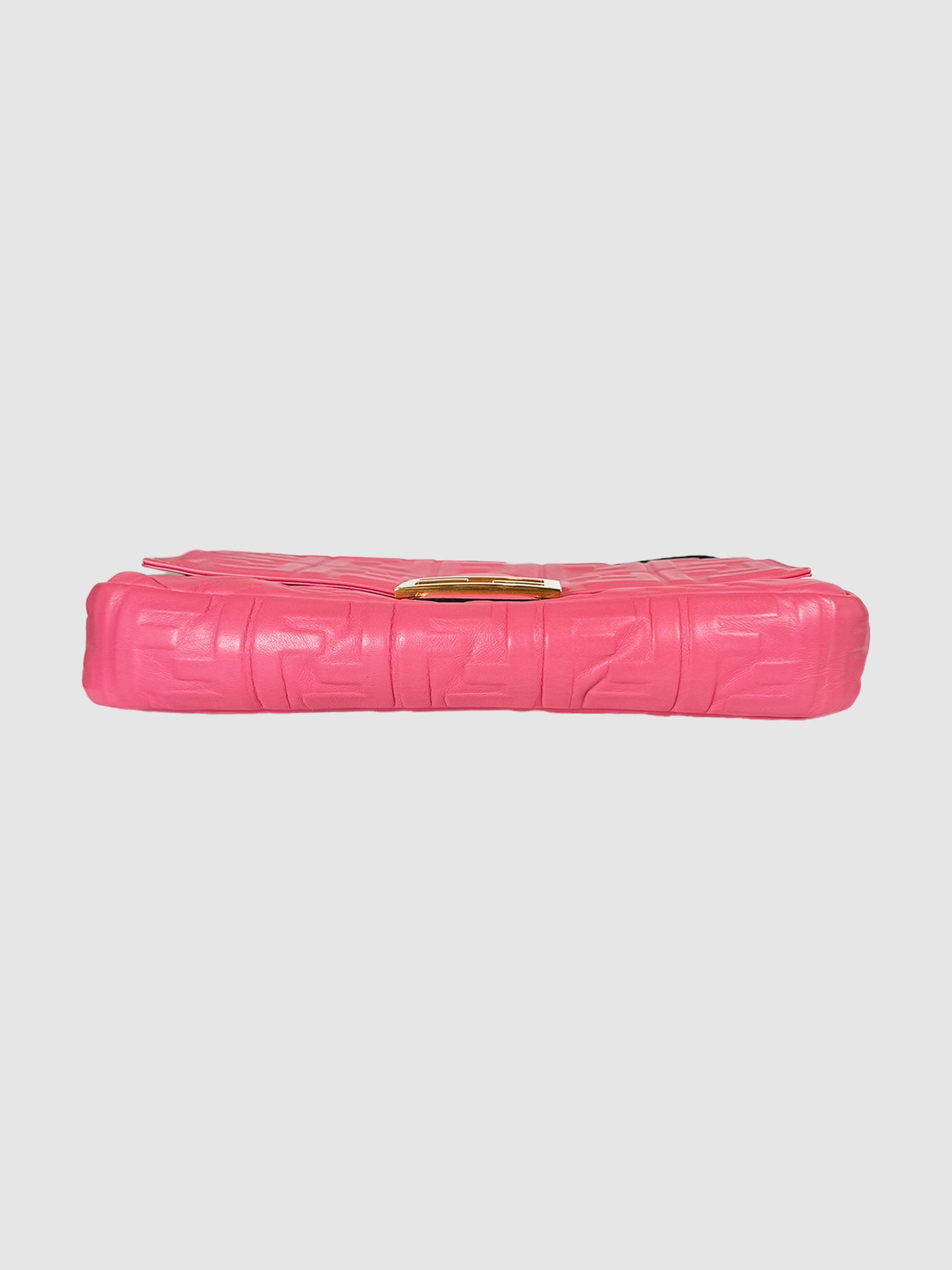 Leather Nappa FF Baguette Bag