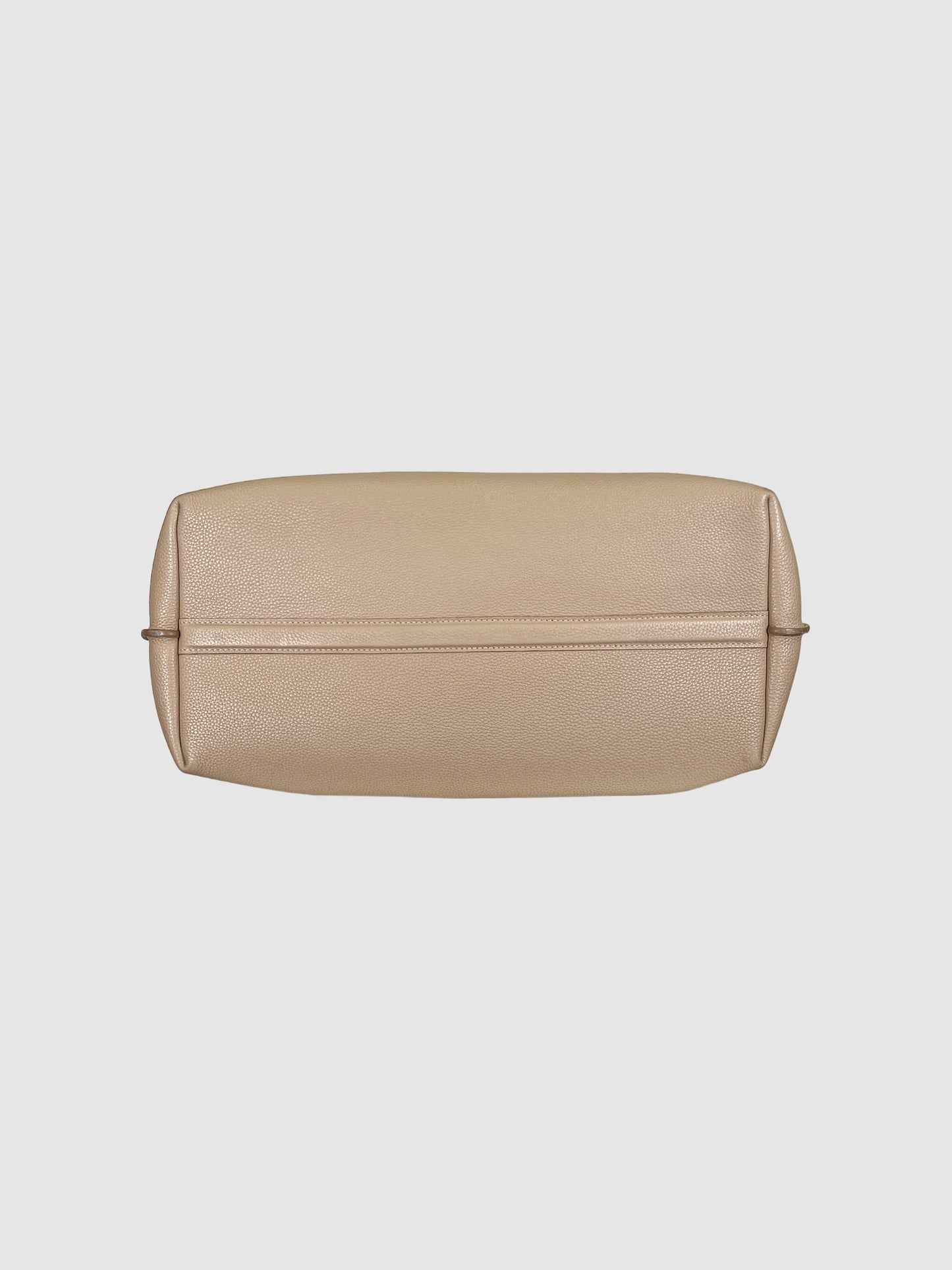 The Row Duplex Leather Shoulder Bag