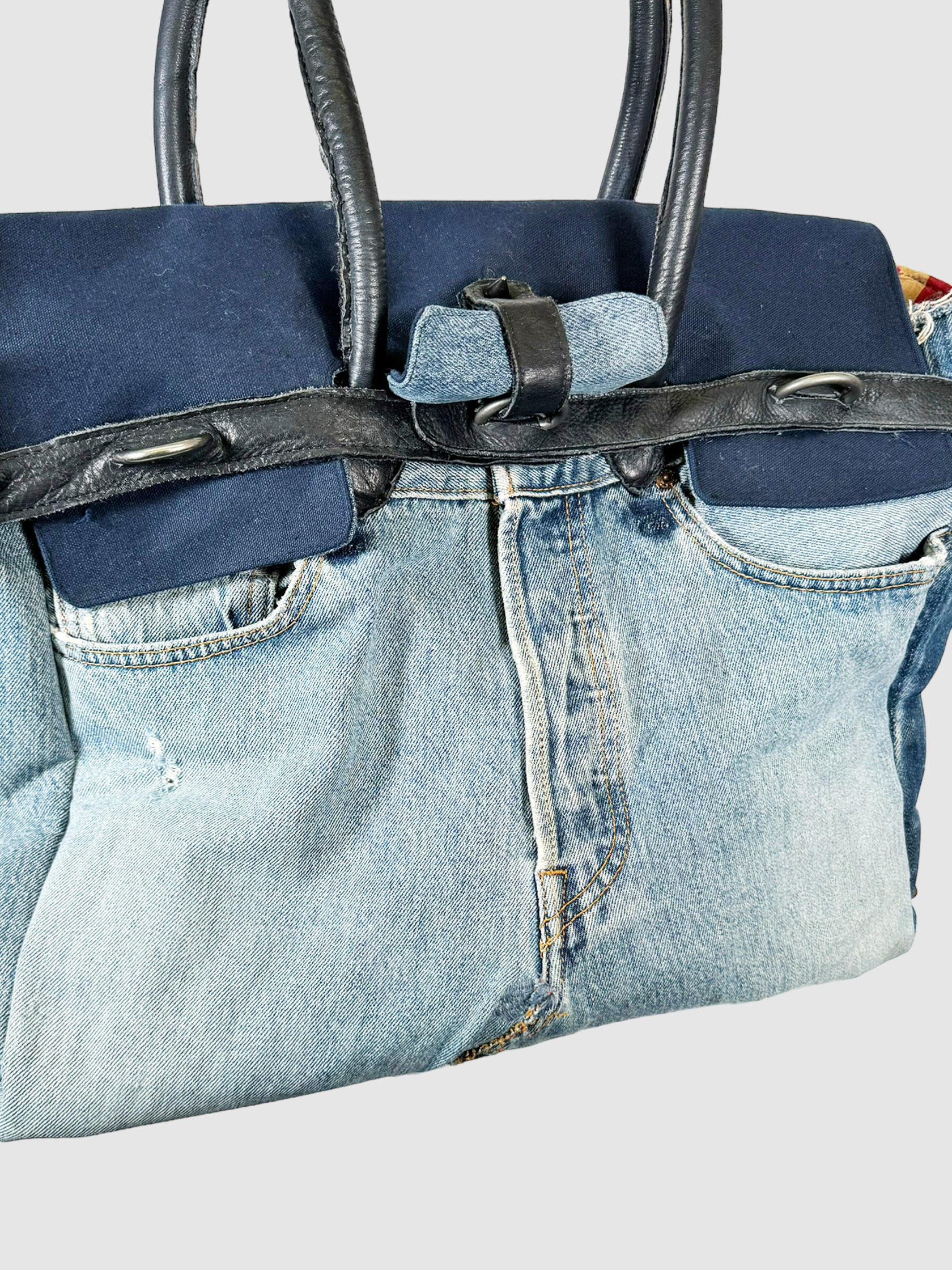 Levi's Union Made Dr. Collectors Travel Bag in Blue Denim Consignment Secondhand Vintage Unique