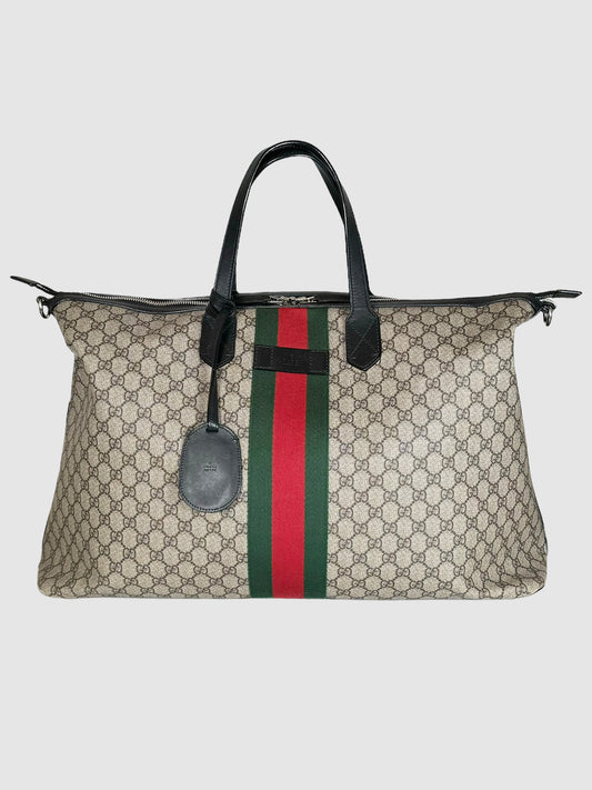 Gucci GG Supreme Web Duffle Bag