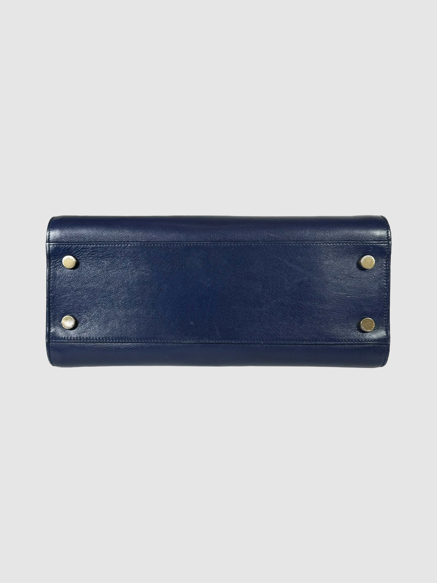 Leather Small Monogram Cabas Handbag
