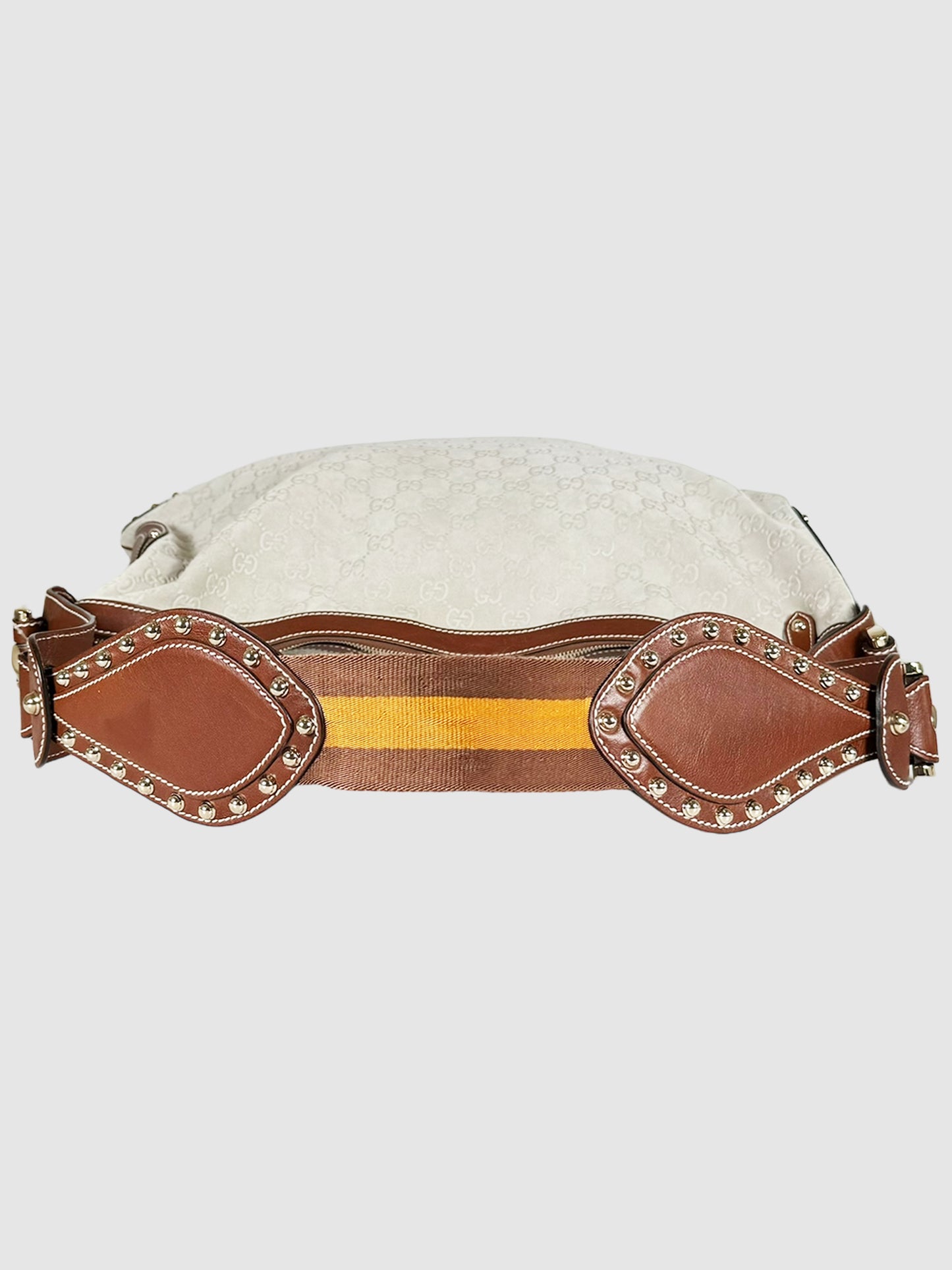 XL Studded Suede Pelham Shoulder Bag