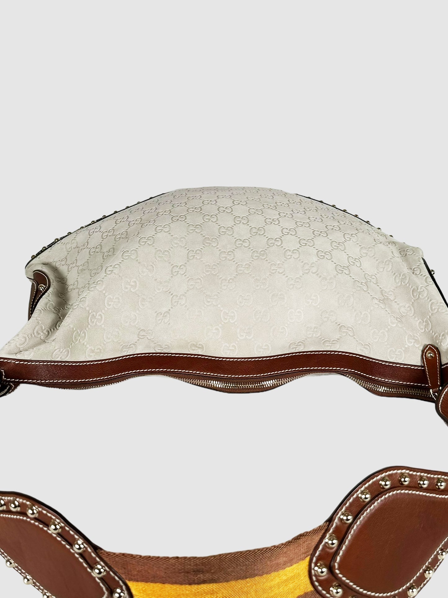 XL Studded Suede Pelham Shoulder Bag