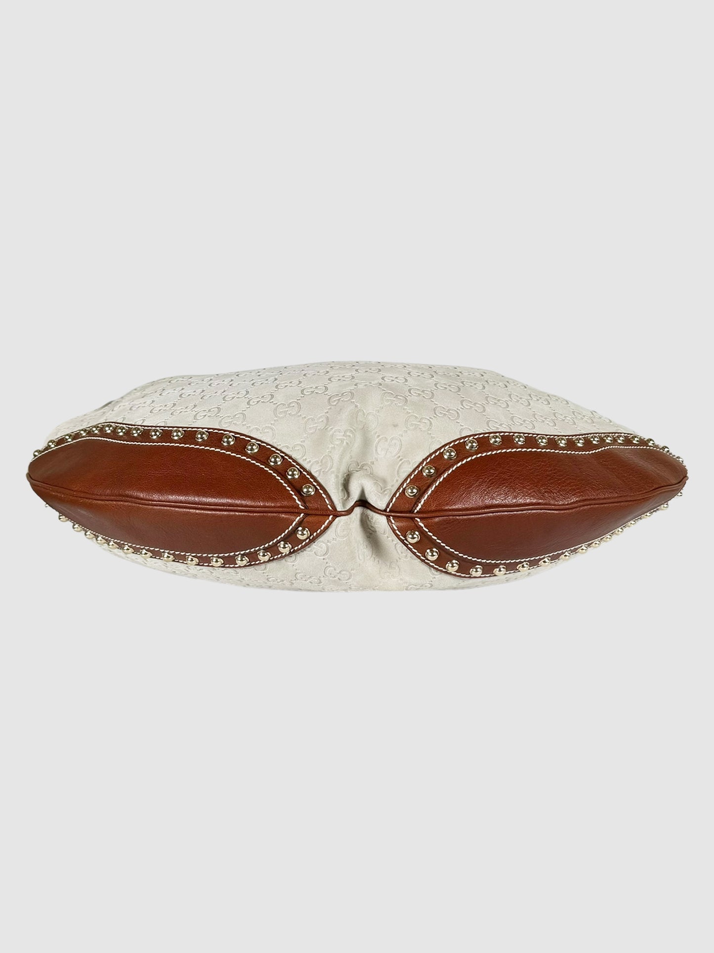 XL Studded Suede Pelham Shoulder Bag