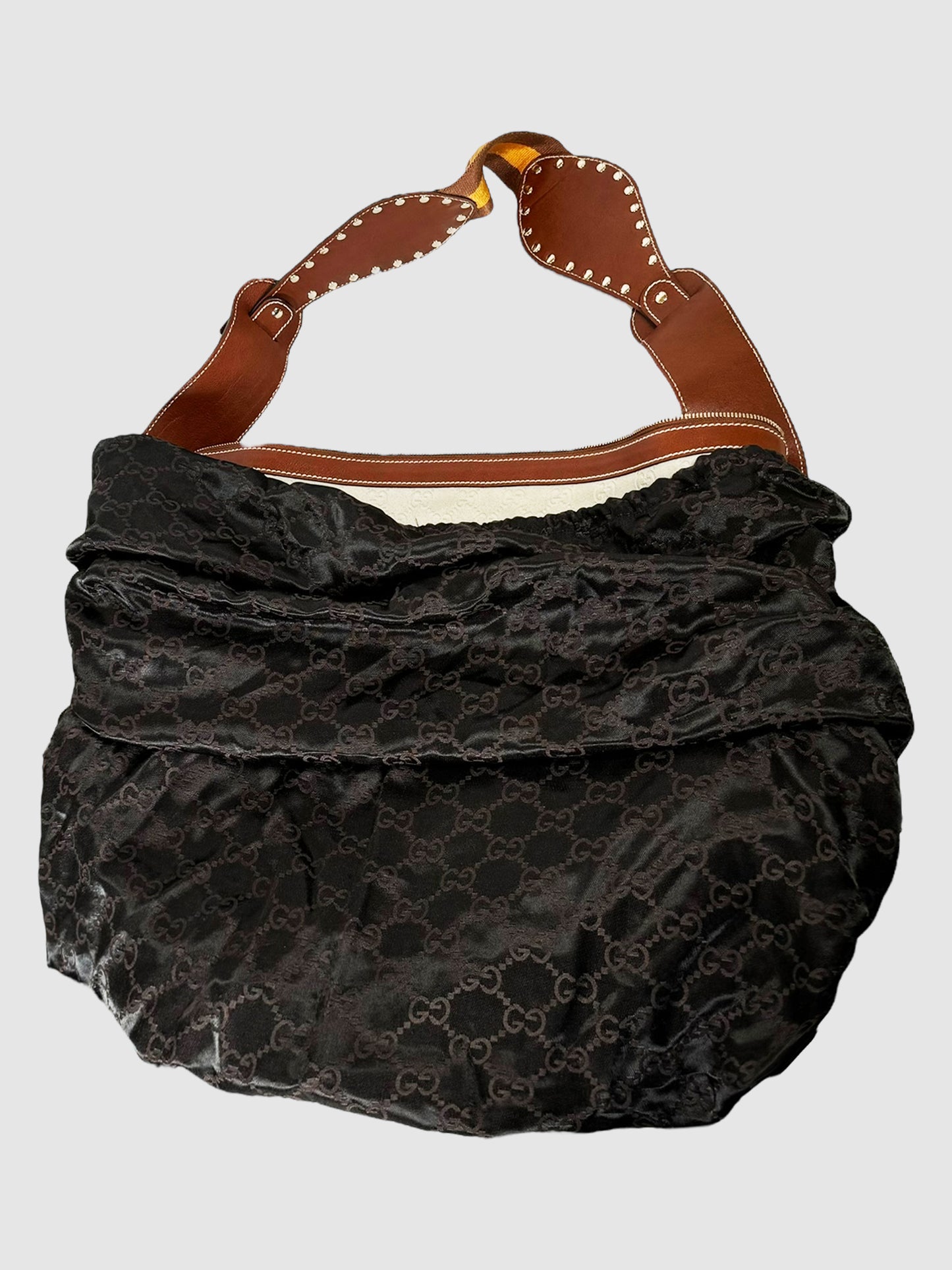 XL Studded Suede Pelham Shoulder Bag