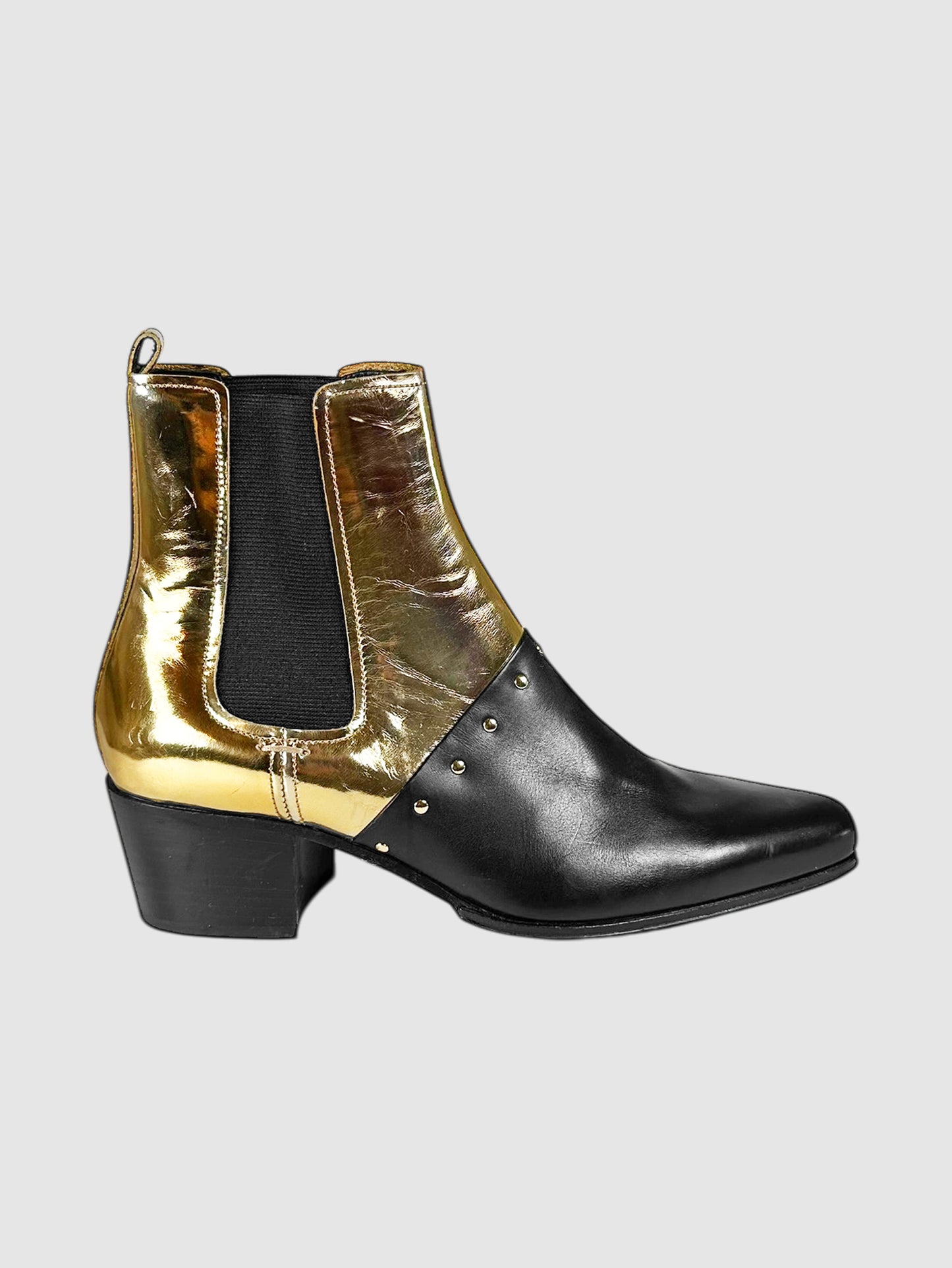 Studded Artemesia Ankle Boots - Size 38