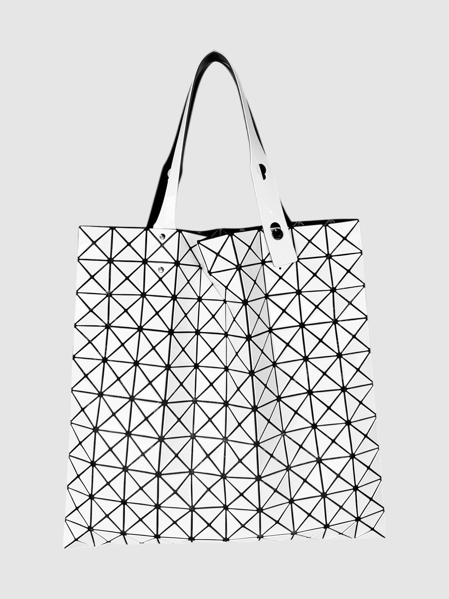 Issey Miyake Bao Bao White PVC Prism Tote Bag Luxury Designer Resale Consignment Toronto Canada Secondhand