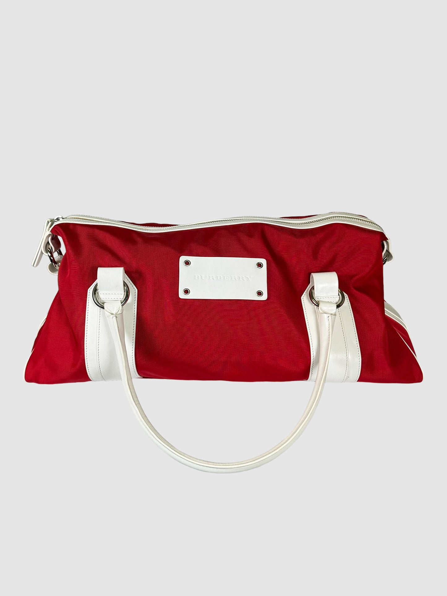 Burberry Canvas Duffle Bag Consignment Secondhand Designer Luxury Resale Toronto Trendy