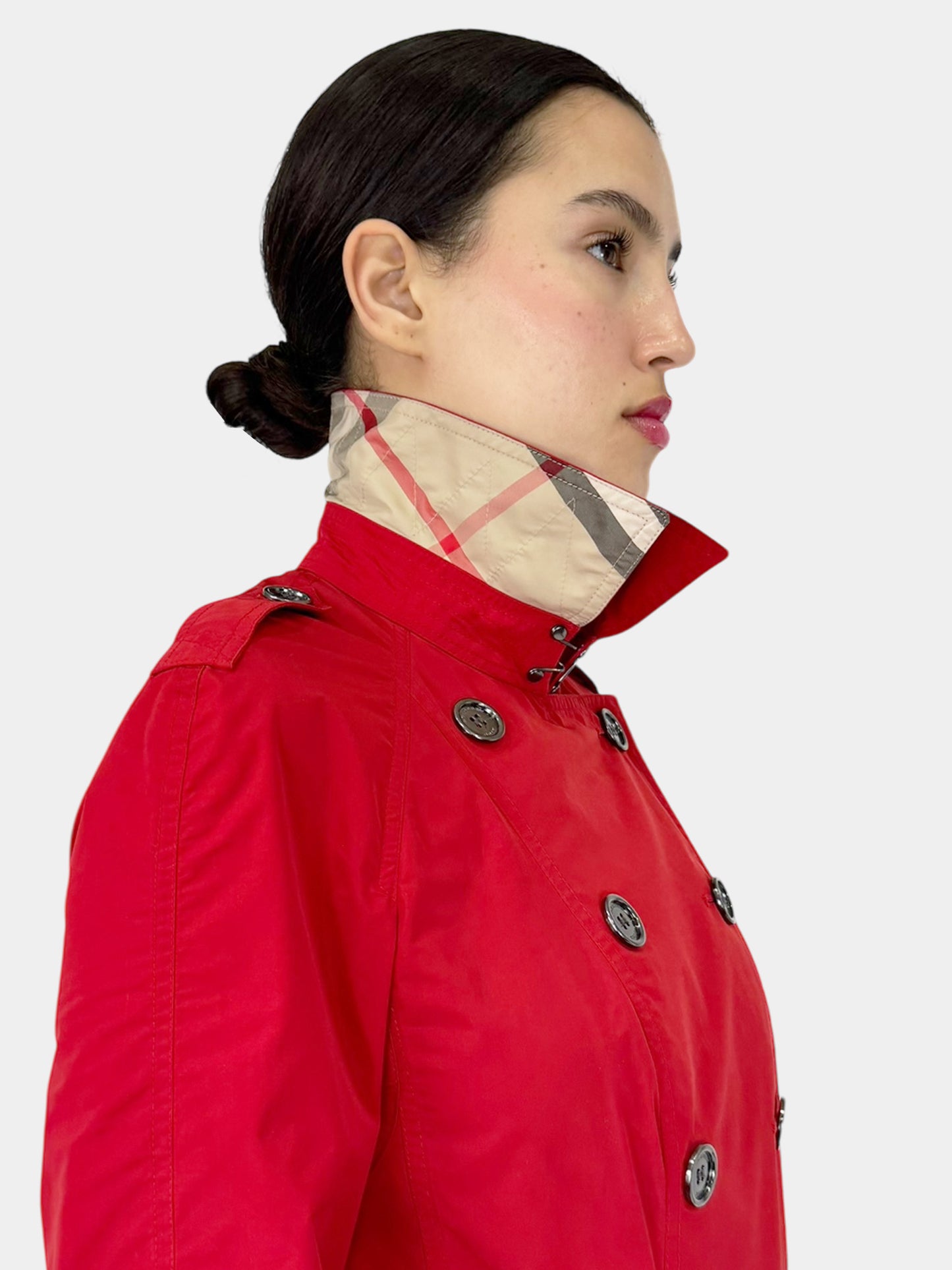 Double-Breasted Trench Coat - Size 10