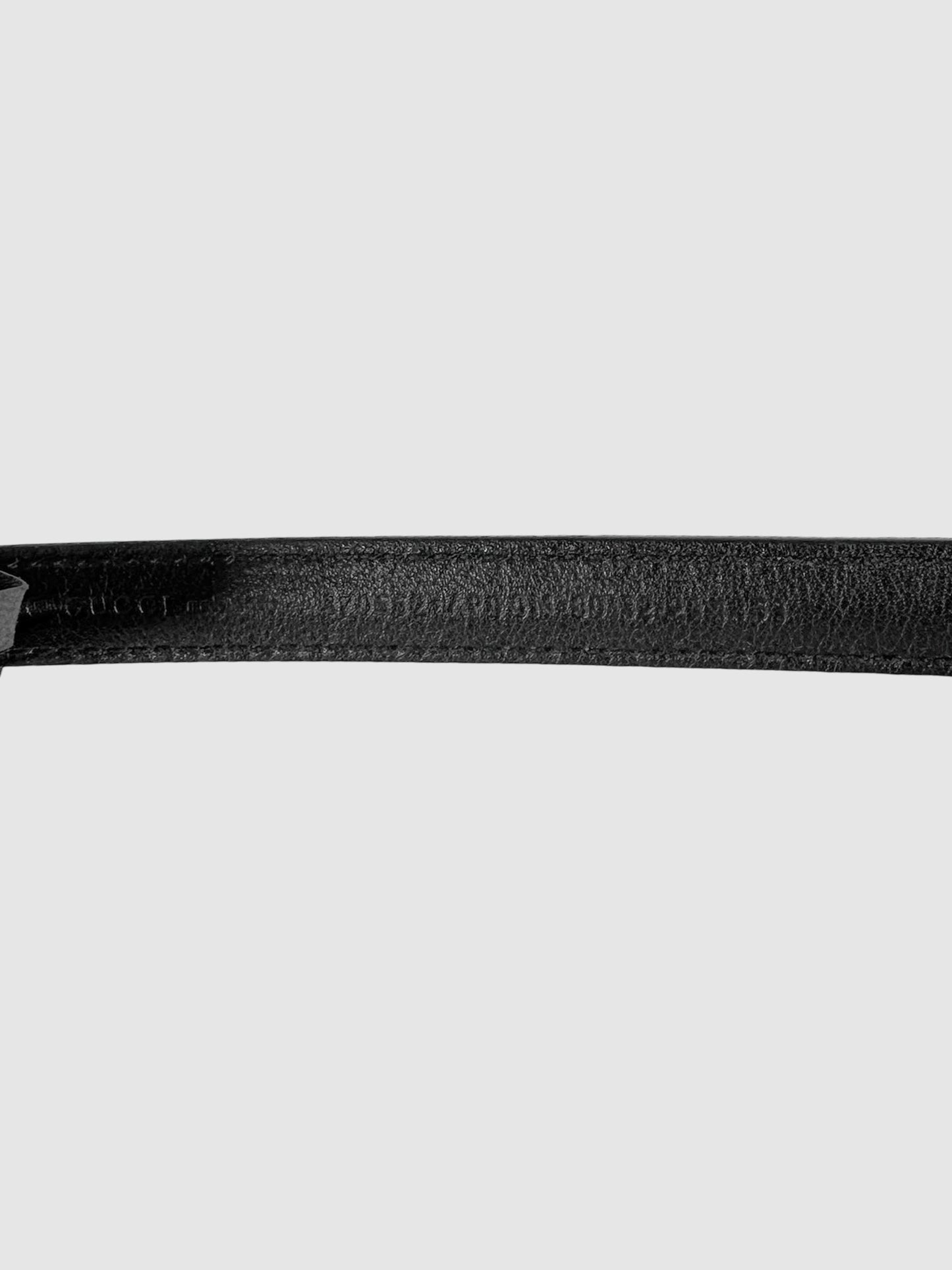 Moon GG Narrow Leather Belt