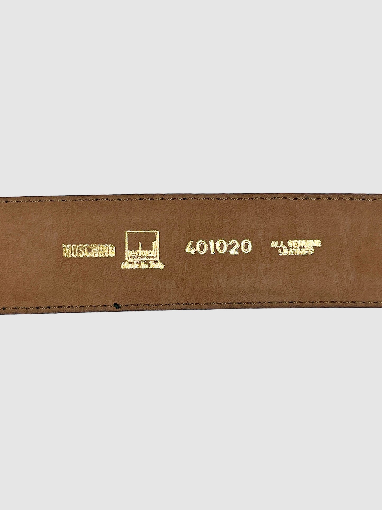 Logo Leather Belt - Size 42