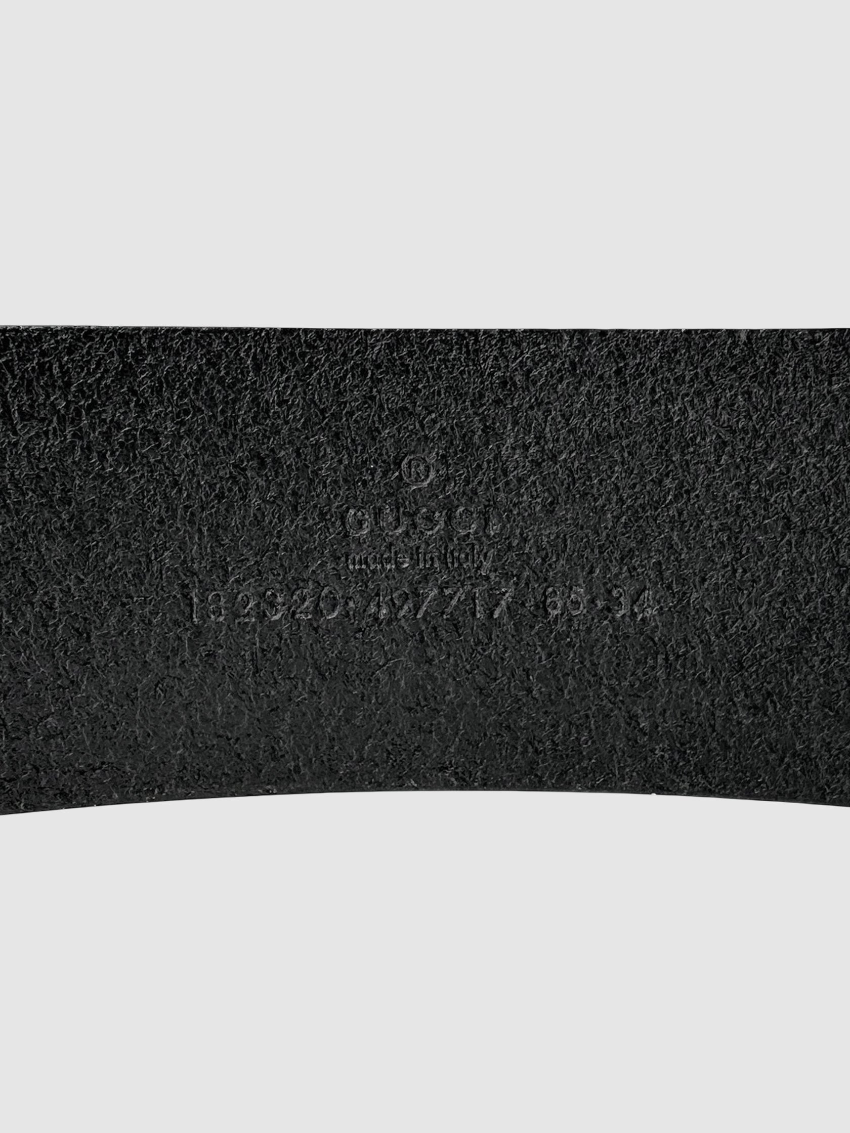 Square G Leather Belt