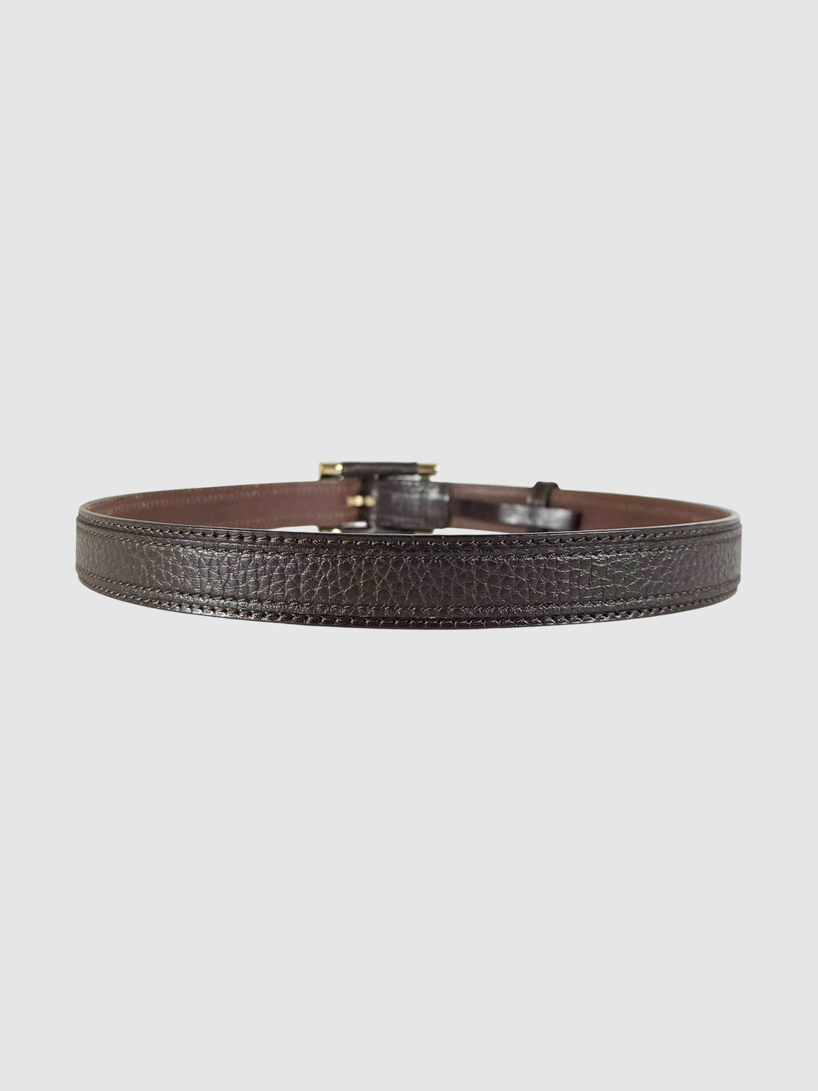 Textured Leather Belt