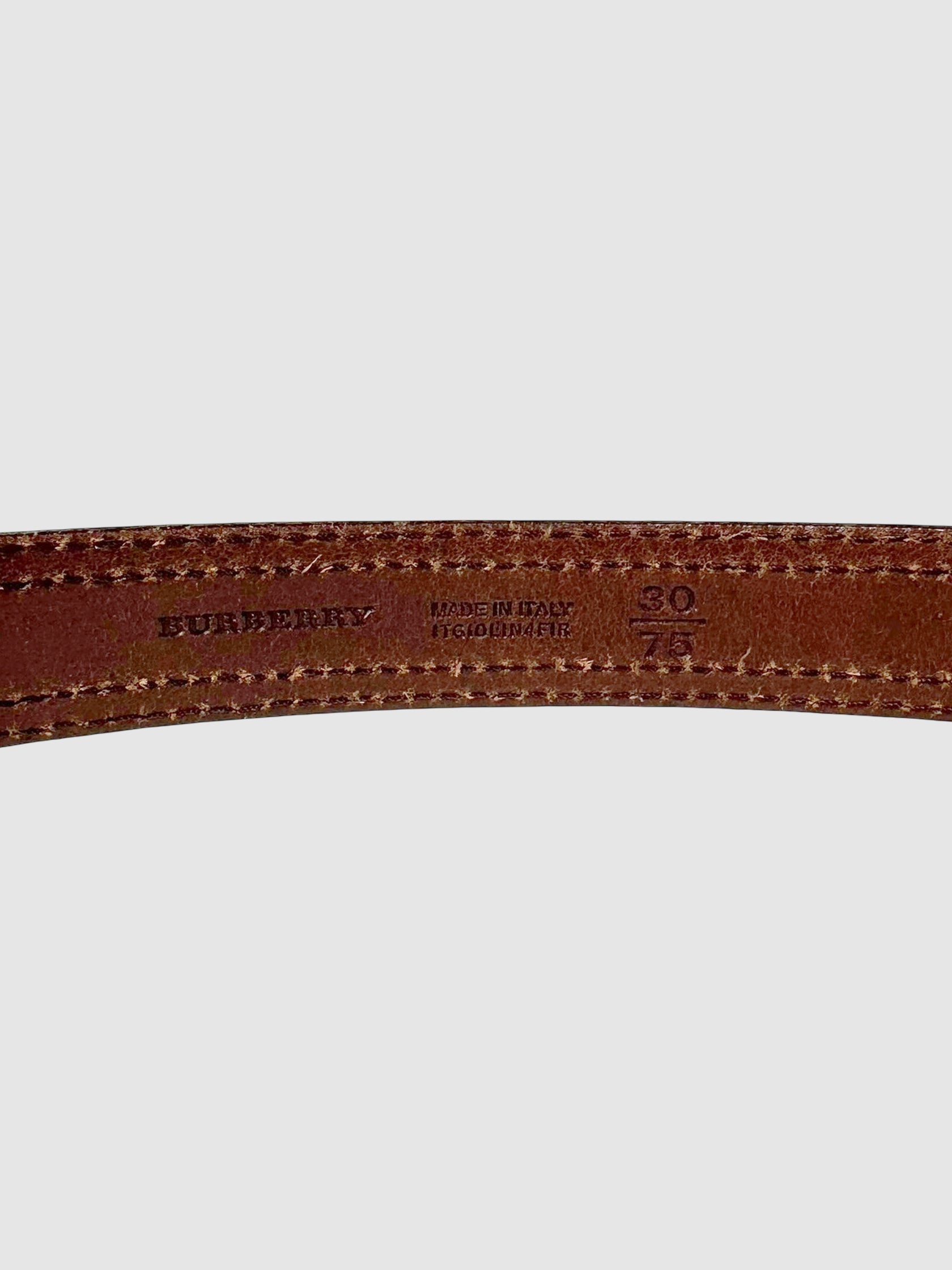 Textured Leather Belt