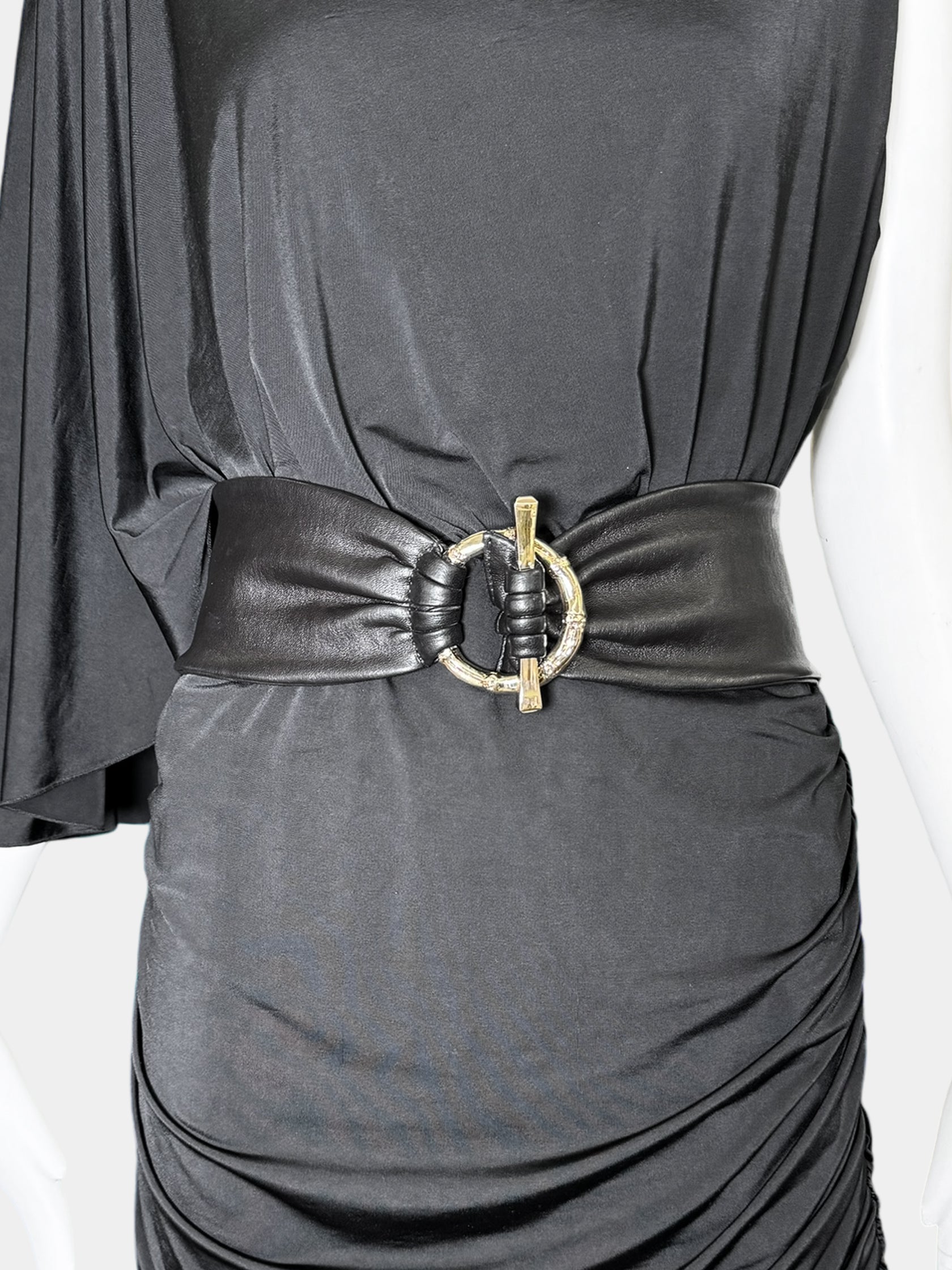 Wide Leather Waist Belt