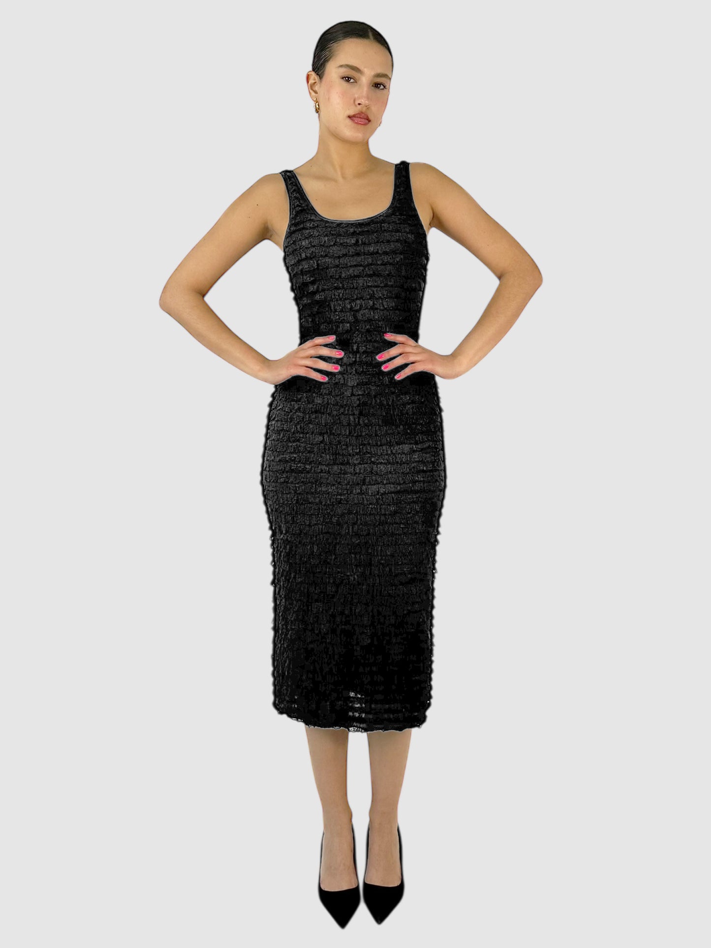 Ruffled Midi Dress