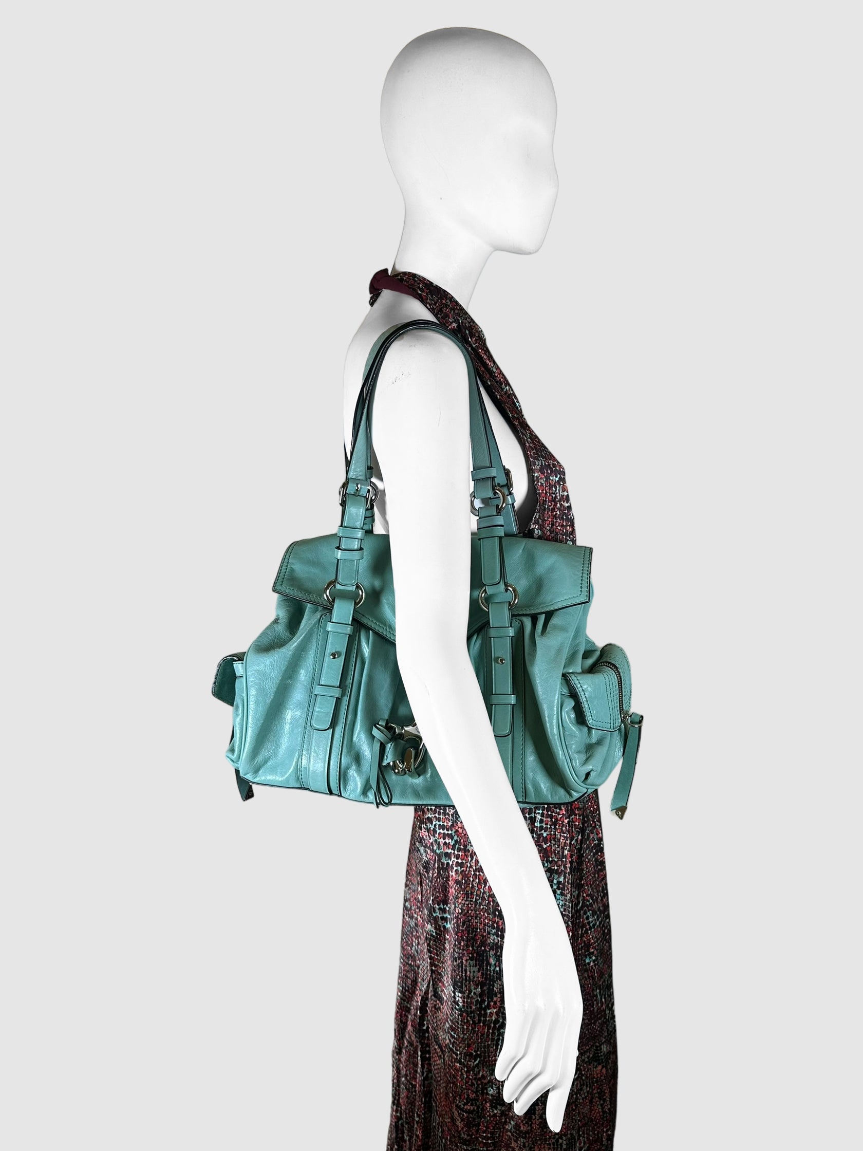 Tassel Leather Shoulder Bag