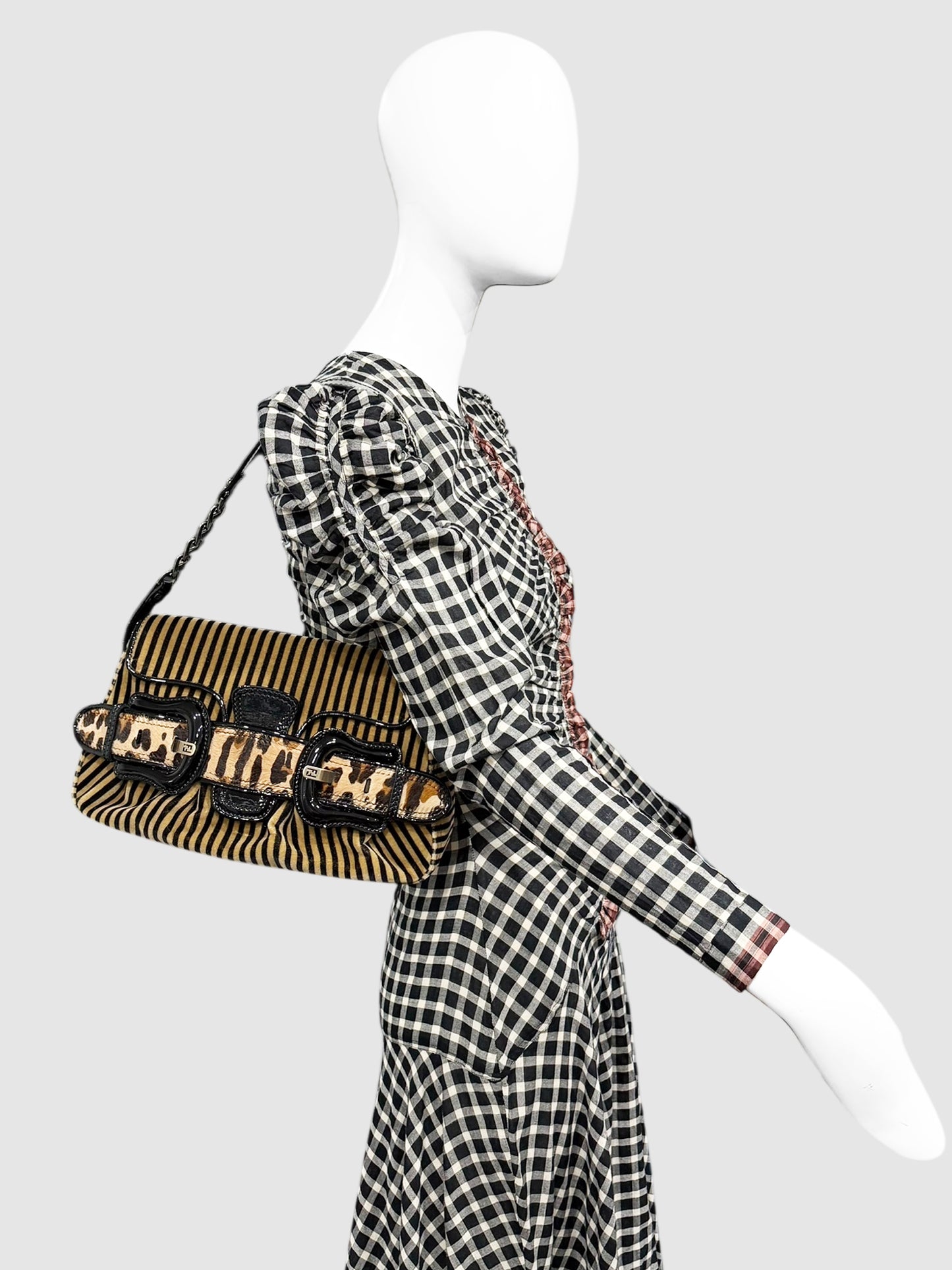 Striped B Bis Bag