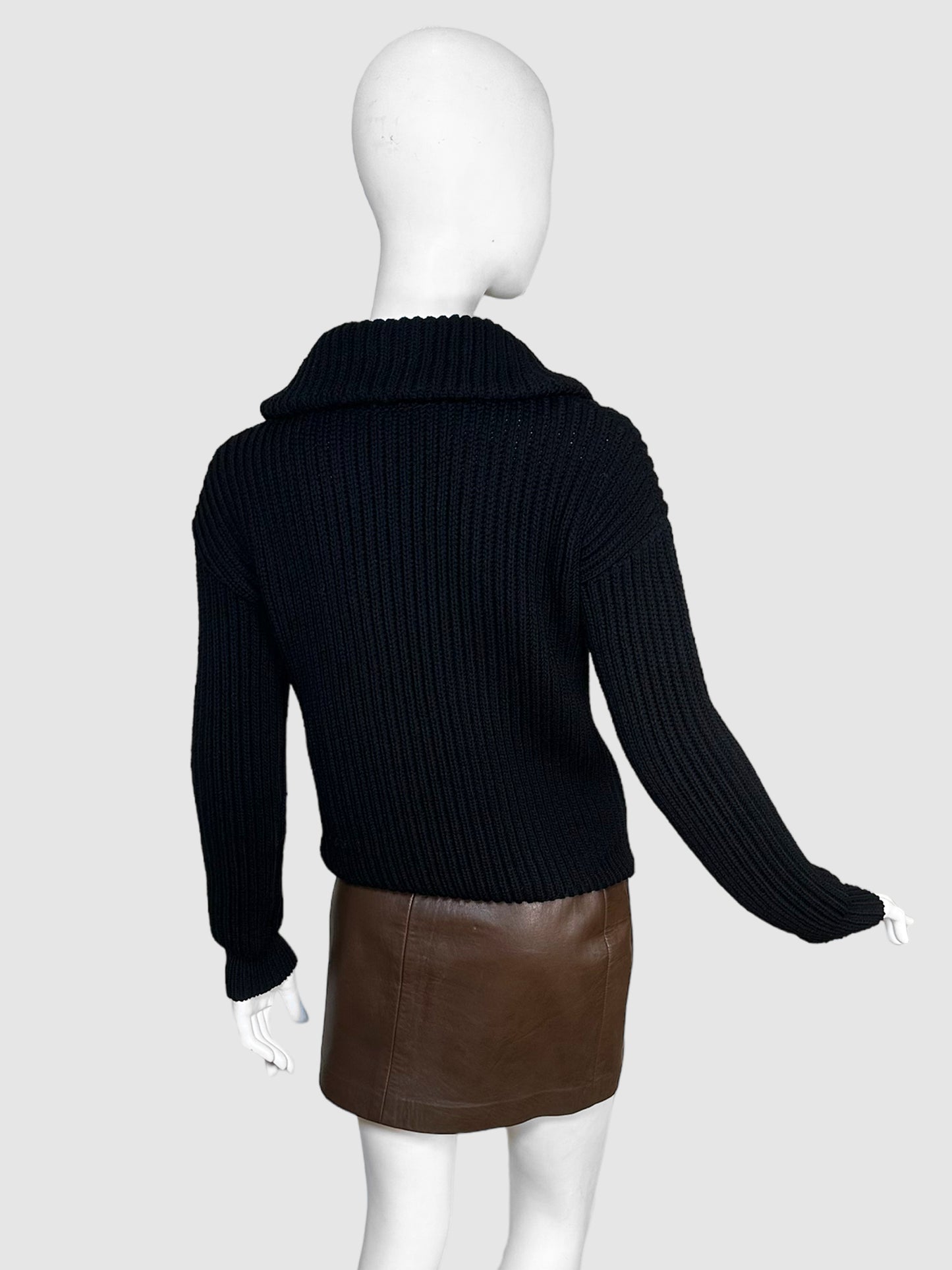 Knit Half-Zip Sweater - Size 34(2)
