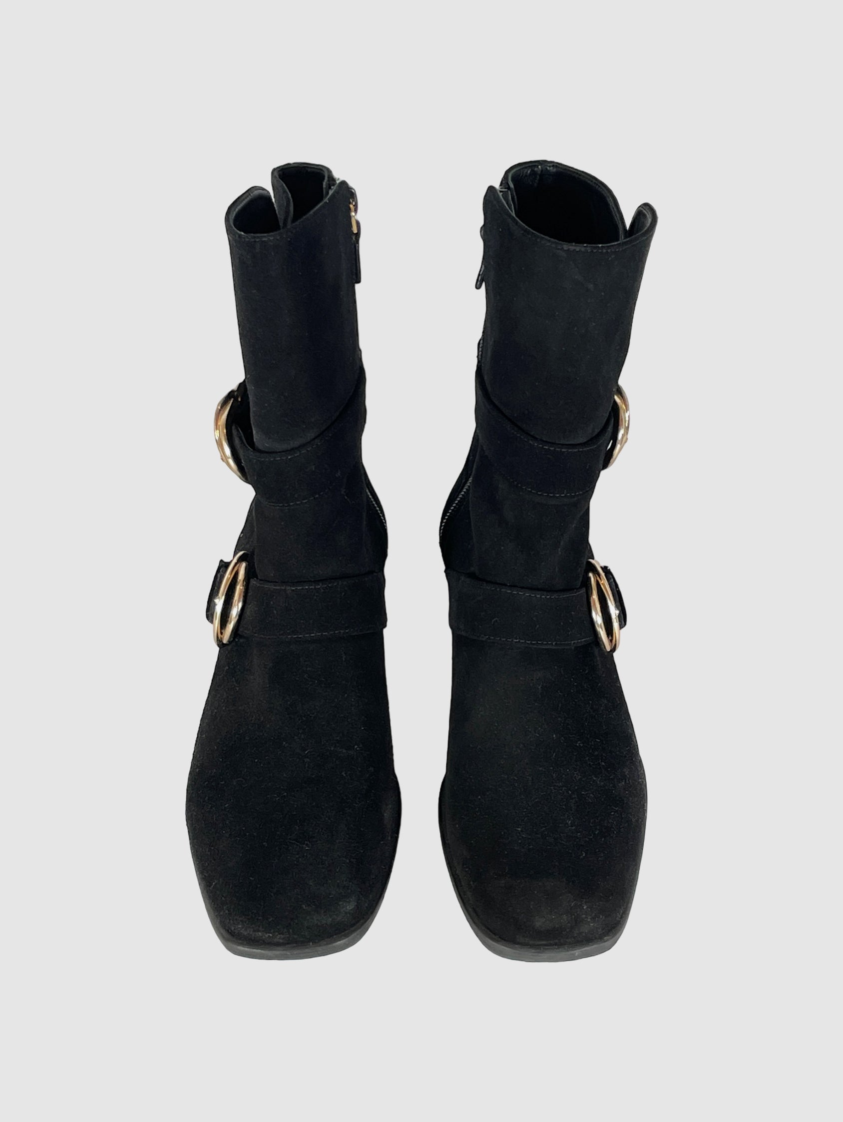 Stuart Weitzman Suede Ankle Boots - Size 7.5