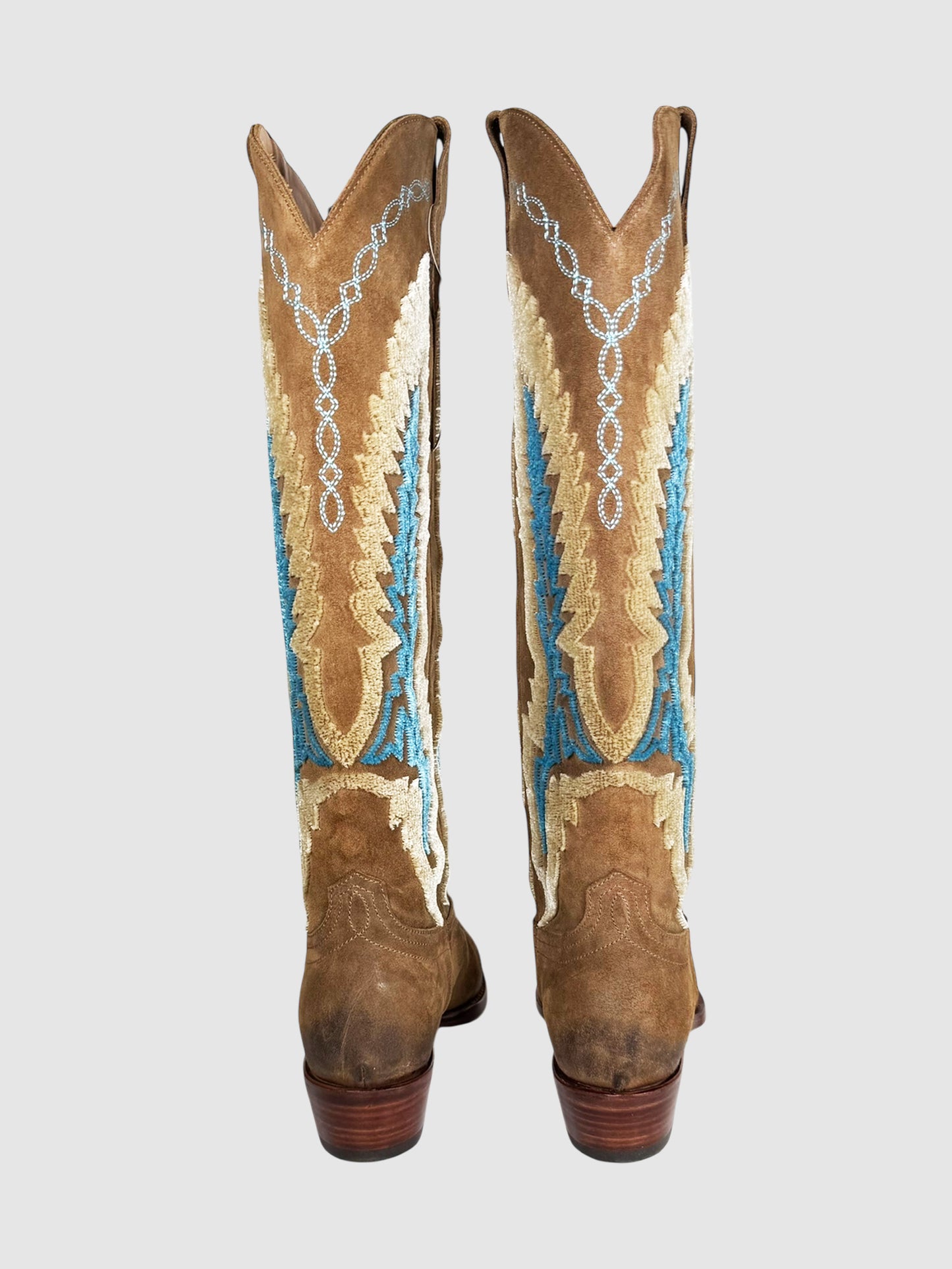 Suede Cowboy Boots
