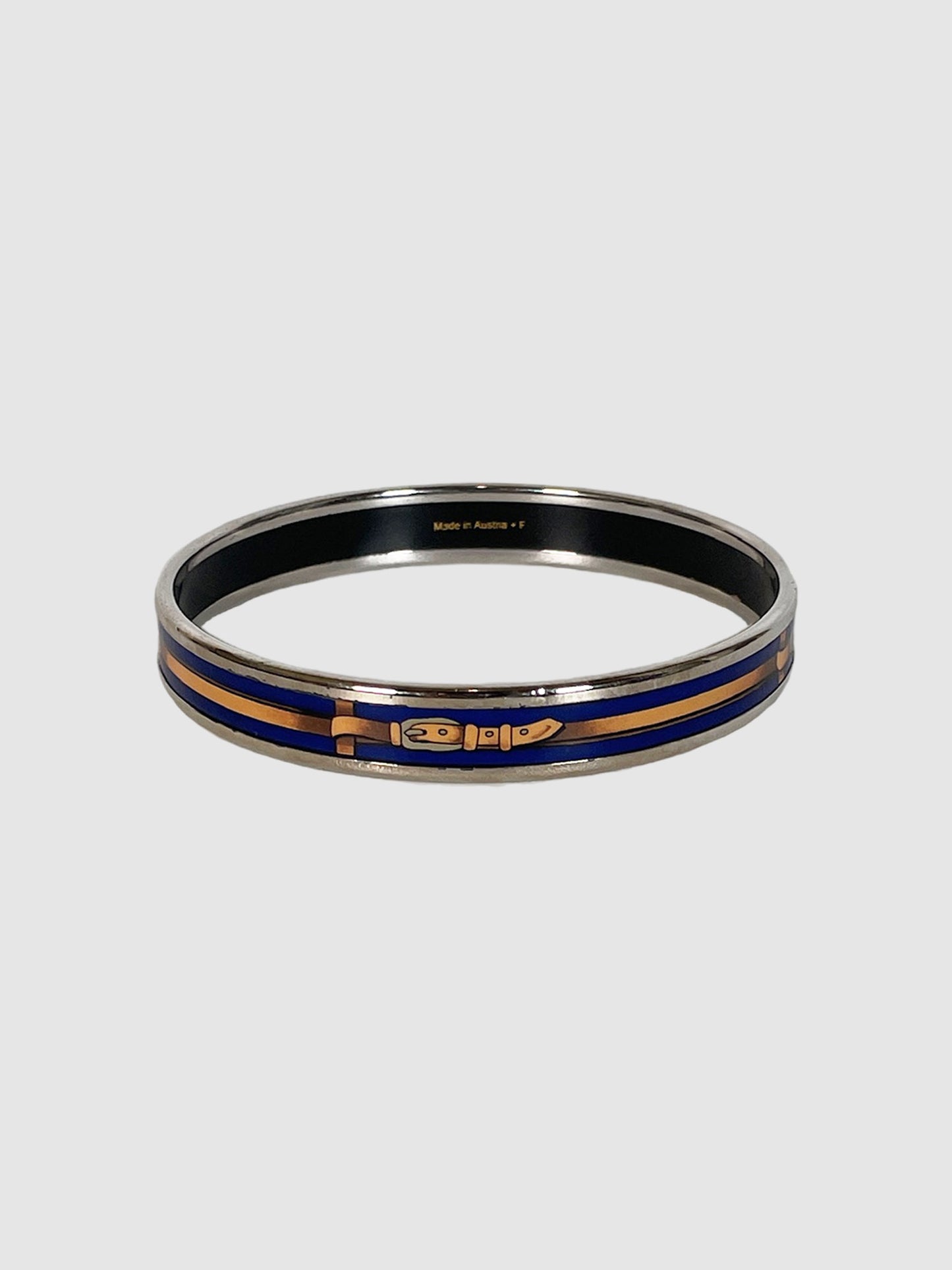 Narrow Enamel Bangle Bracelet