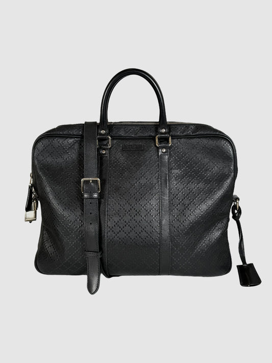 Diamante Leather Briefcase