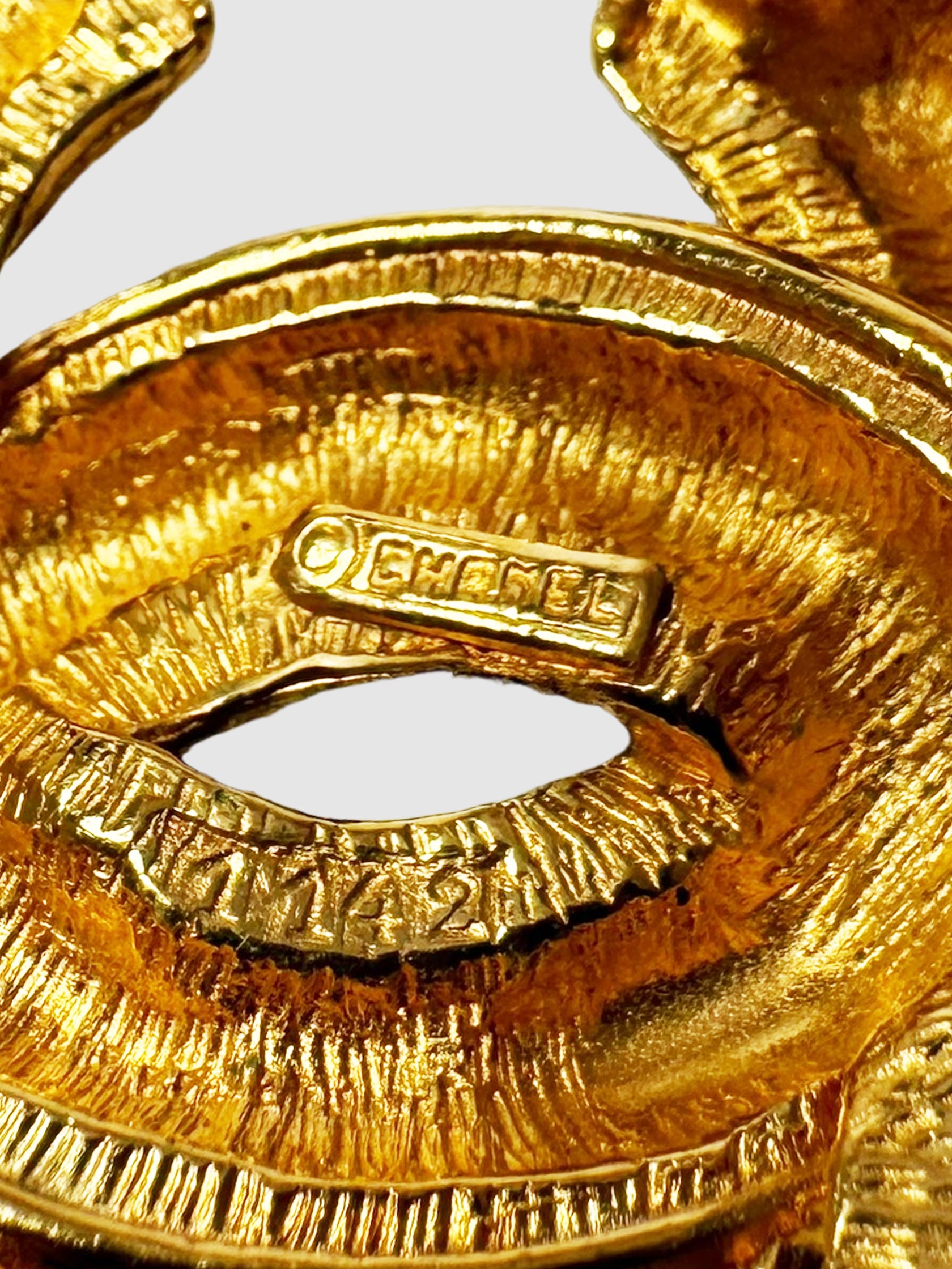 1990-2000s CC Quilted Brooch