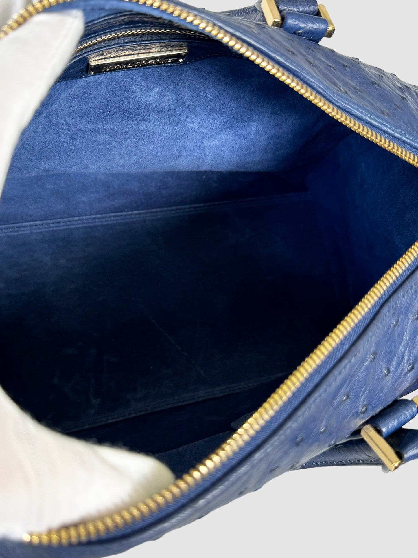 Ostrich Barrel Bag