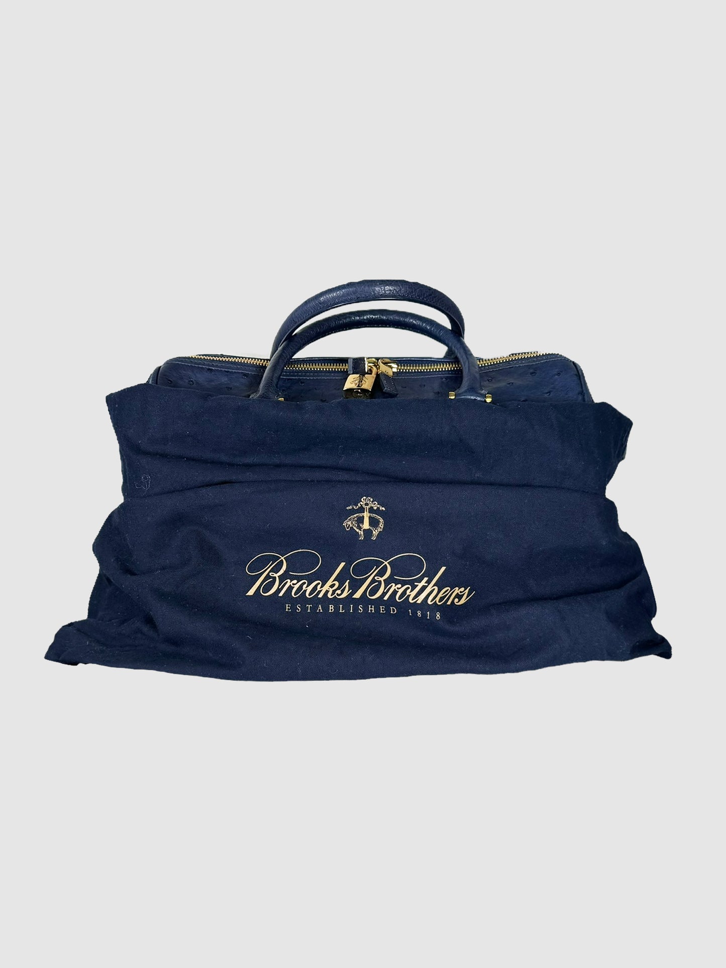 Ostrich Barrel Bag