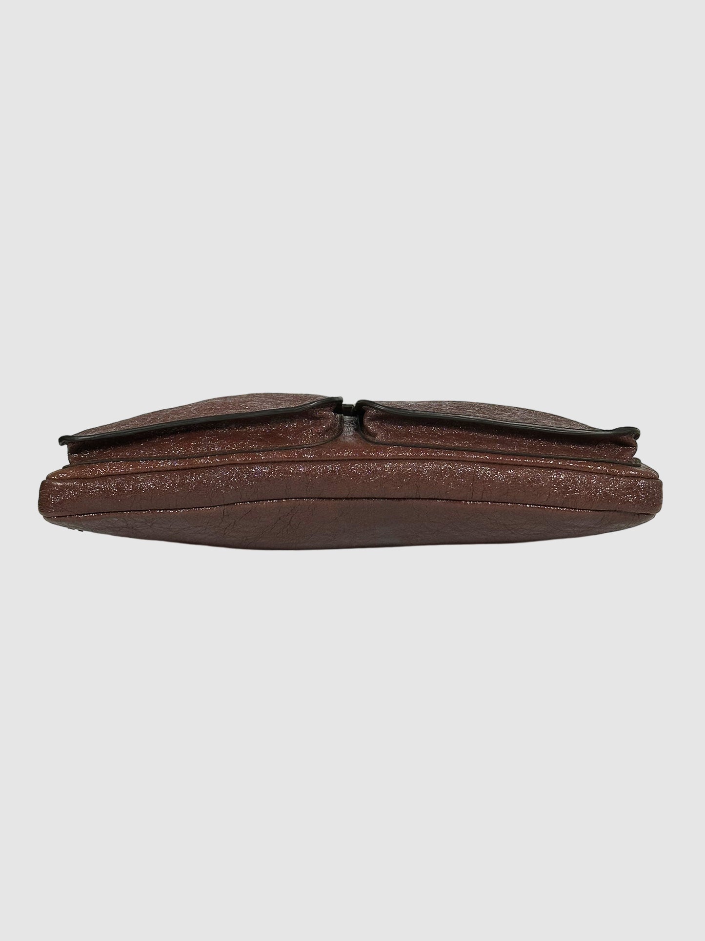 Brunello Cucinelli Shimmery Crossbody Bag / Laptop Sleeve
