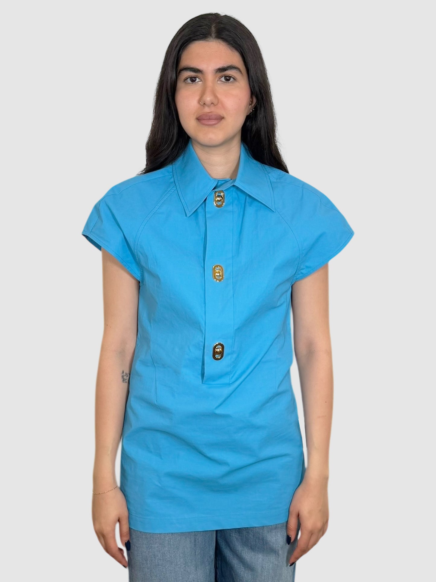Poplin Long Top