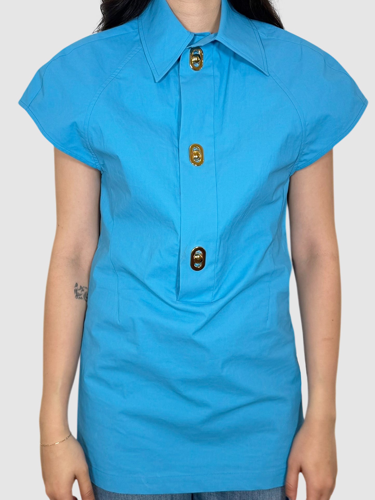 Poplin Long Top