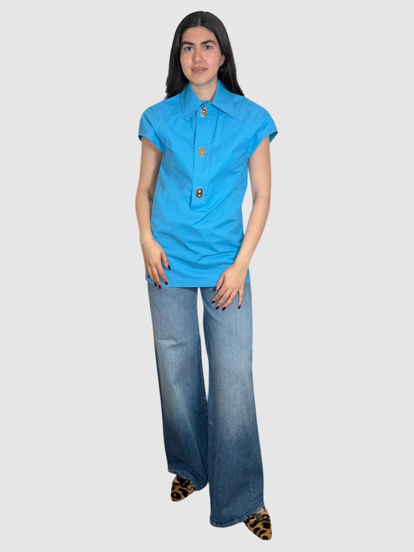 Poplin Long Top