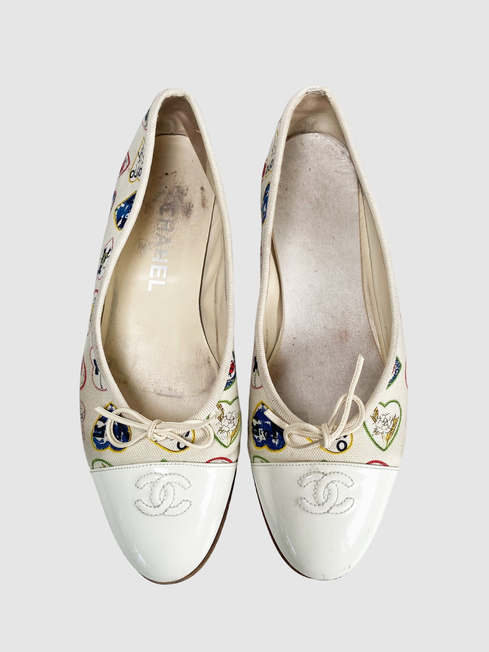 2006 Interlocking CC Logo Flats - Size 38